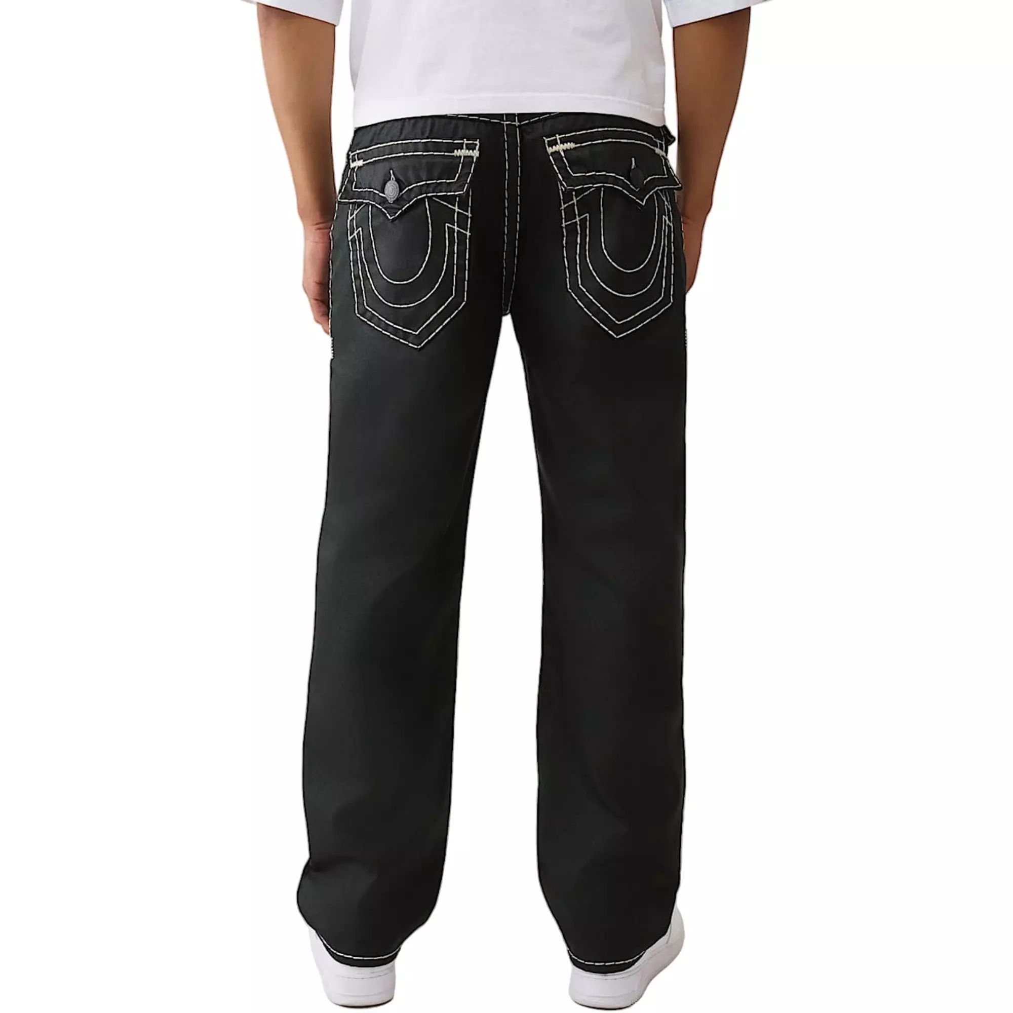 True Religion Men's Bobby Super T Baggy 32" Jean - BLACK
