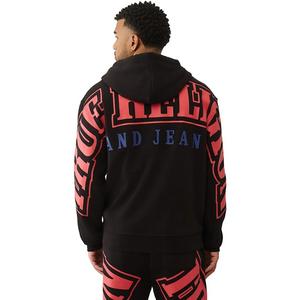 True Religion Men's Arched Logo Full-Zip Jacket