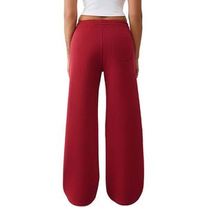 True Religion Women's Crystal Script Wide Leg Pants