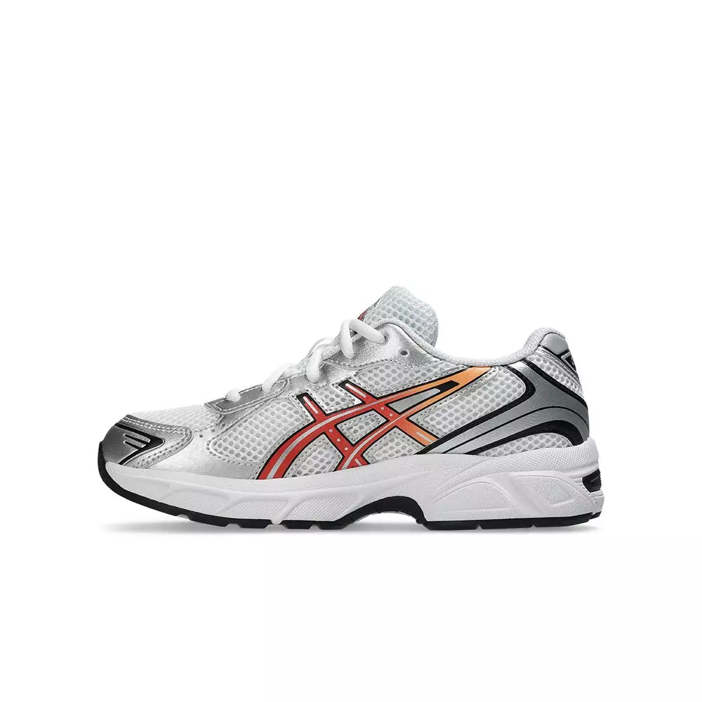 ASICS GEL-1130 "White/Red/Orange" Grade School Boys' Shoe - WHITE/RED/ORANGE
