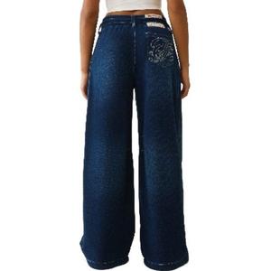 True Religion Women's Washed Indigo Barrel Pants