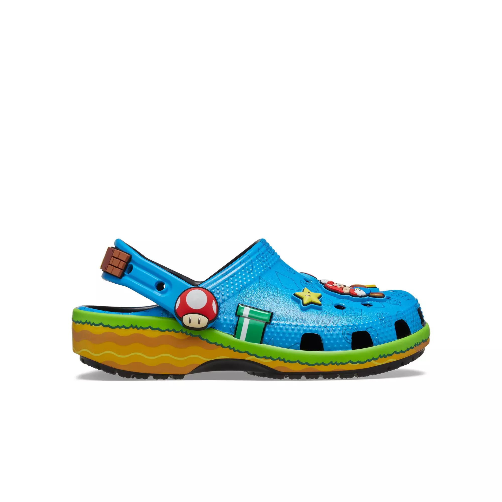 Crocs x Super Mario Classic Grade School Kids' Clog - BLUE