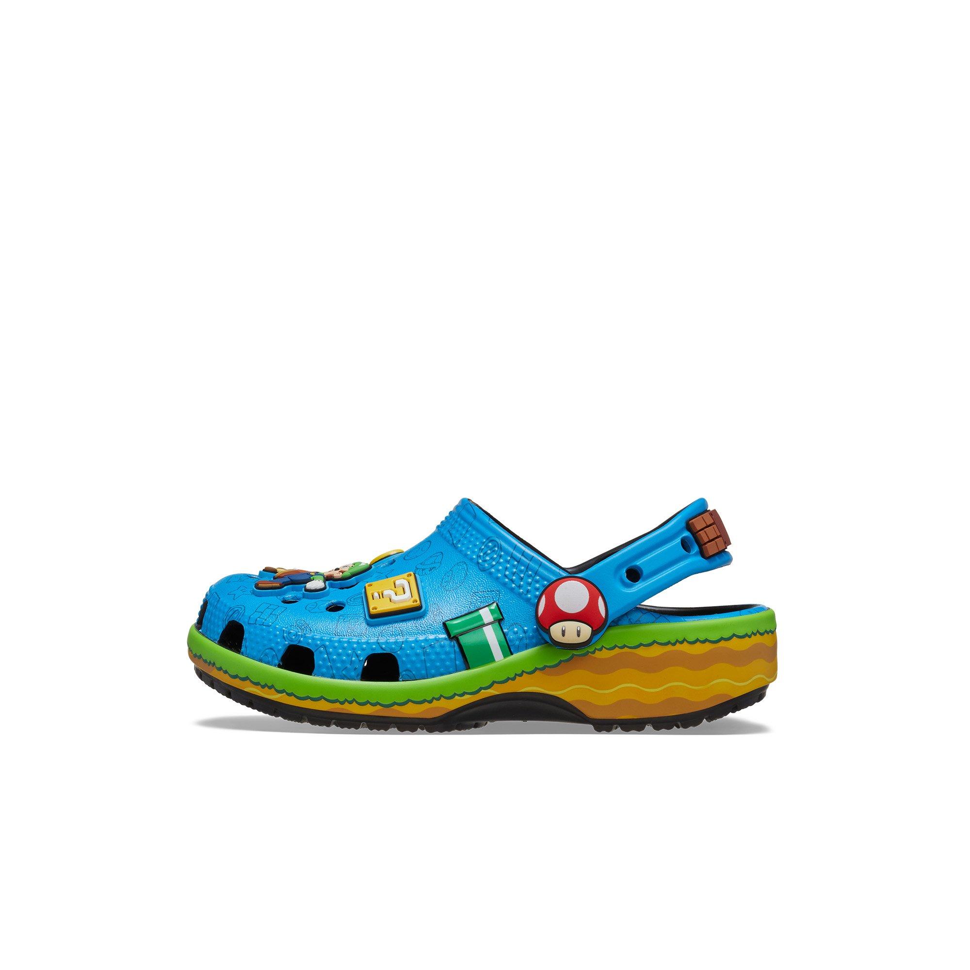 Crocs x Super Mario Classic Toddler Kids' Clog - BLUE Thumbnail View 3