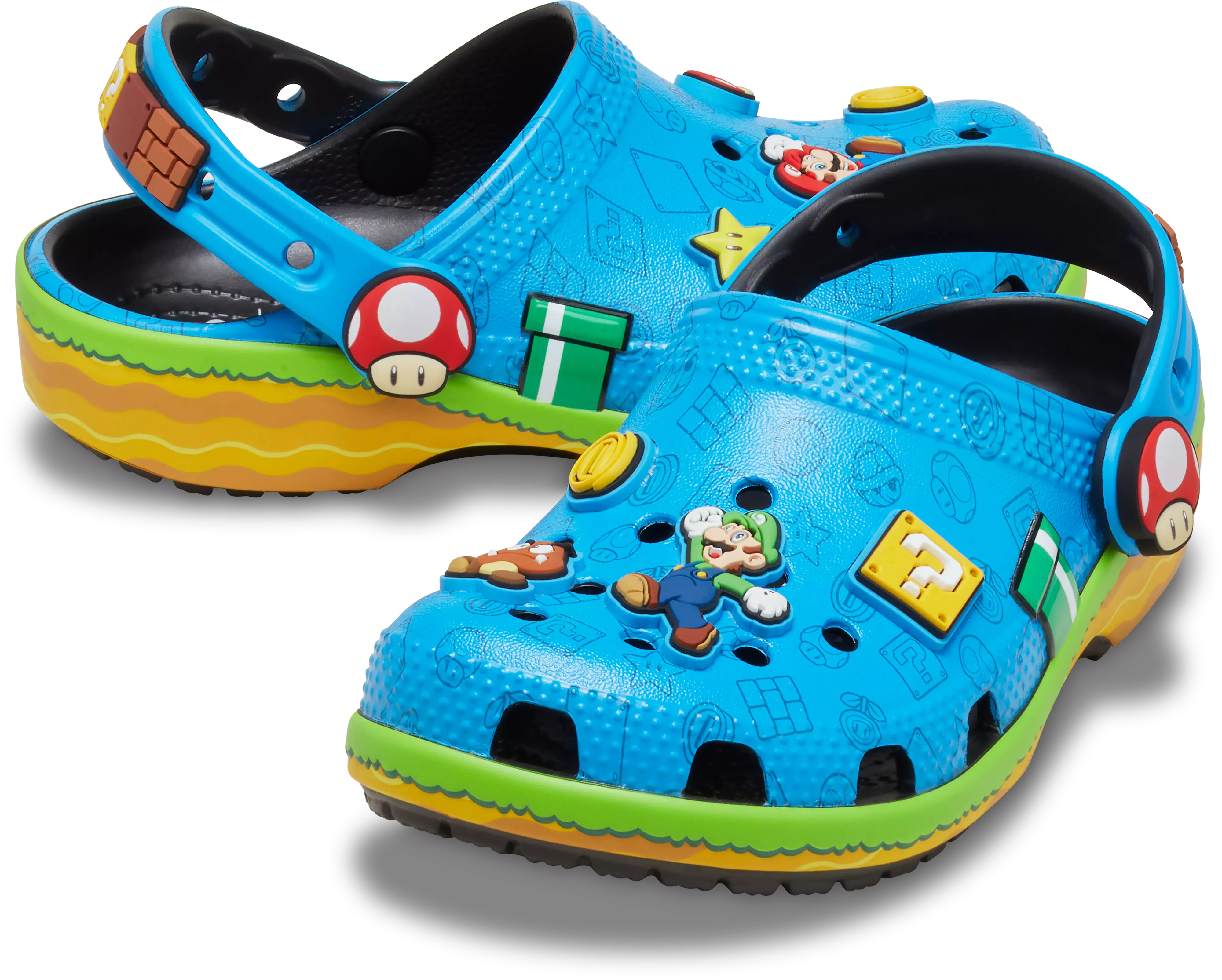 Crocs x Super Mario Classic Toddler Kids' Clog - BLUE