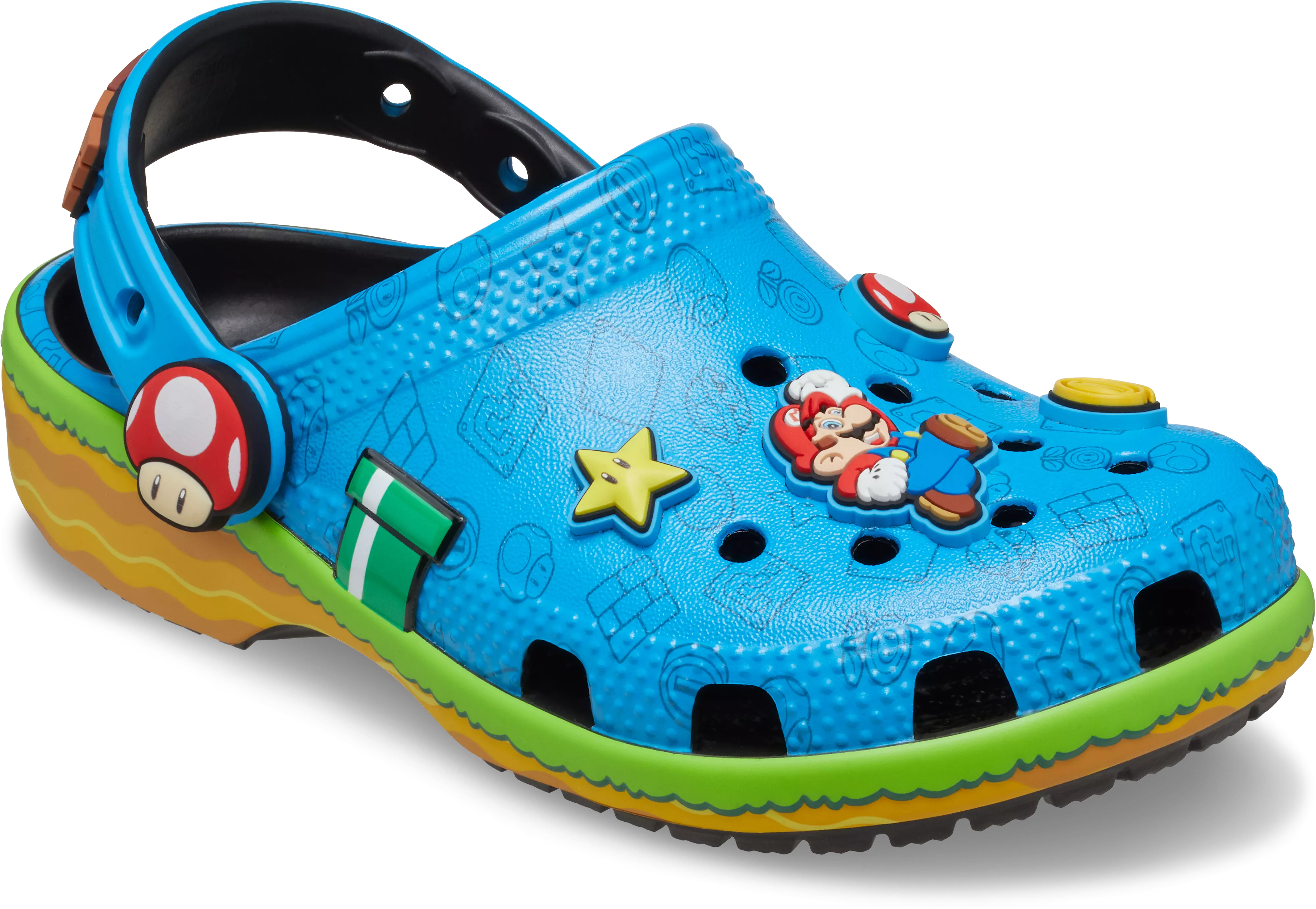 Crocs x Super Mario Classic Toddler Kids' Clog - BLUE