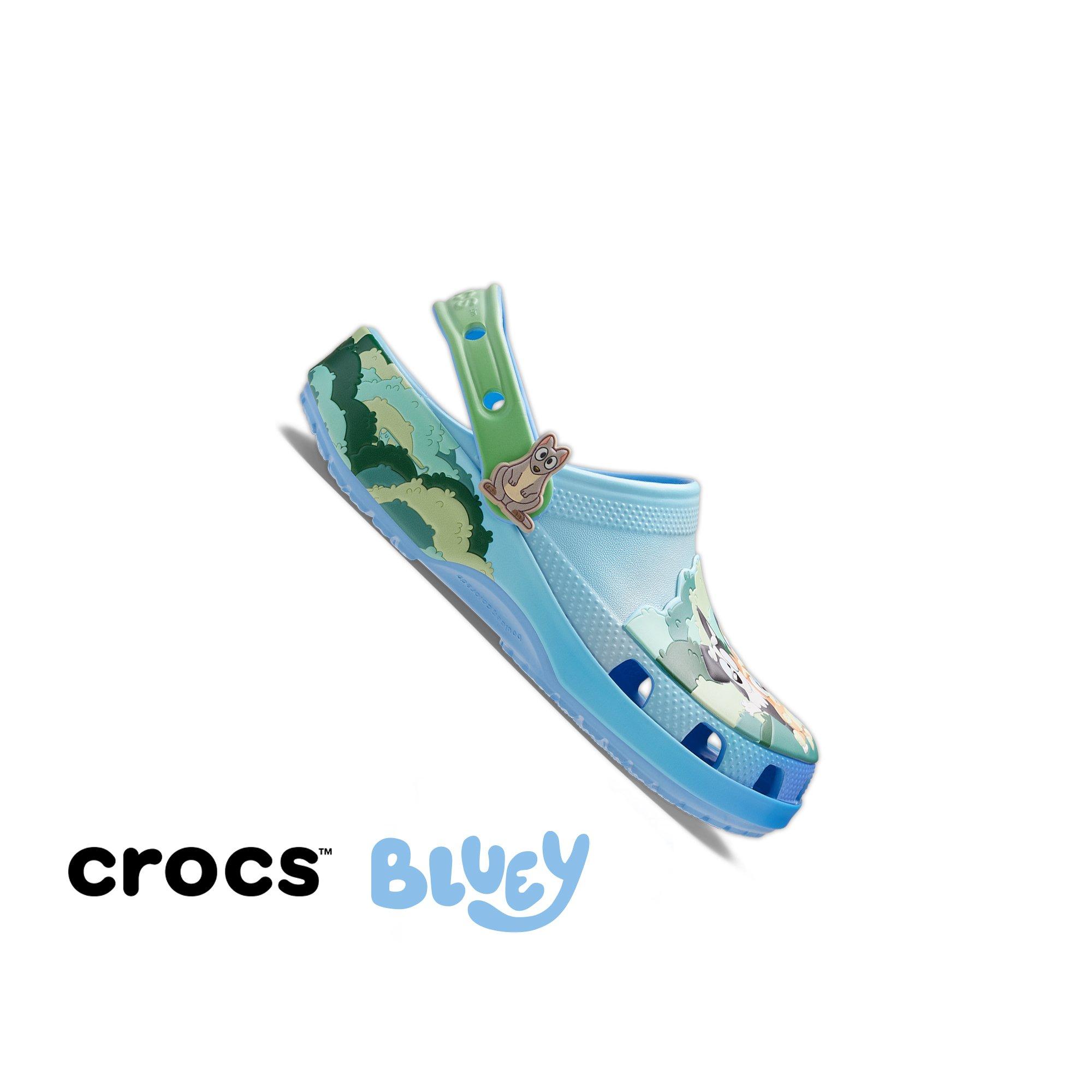 Crocs Bluey Best Buddies Toddler Kids' Classic Clog - BLUE/GREEN Thumbnail View 1