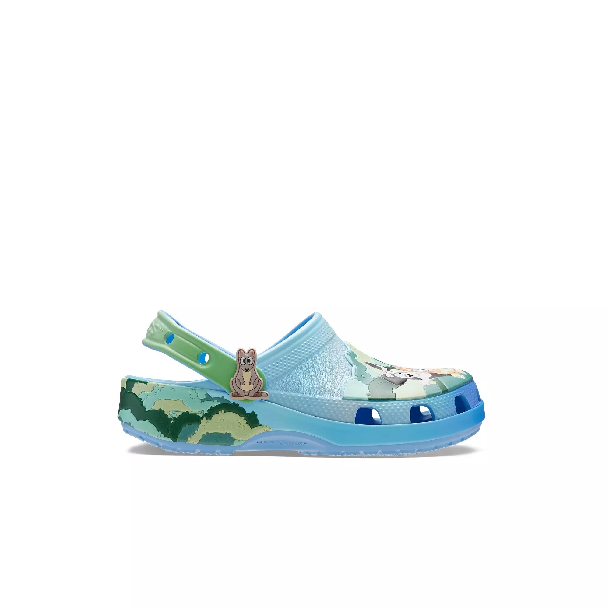 Crocs Bluey Best Buddies Toddler Kids' Classic Clog - BLUE/GREEN