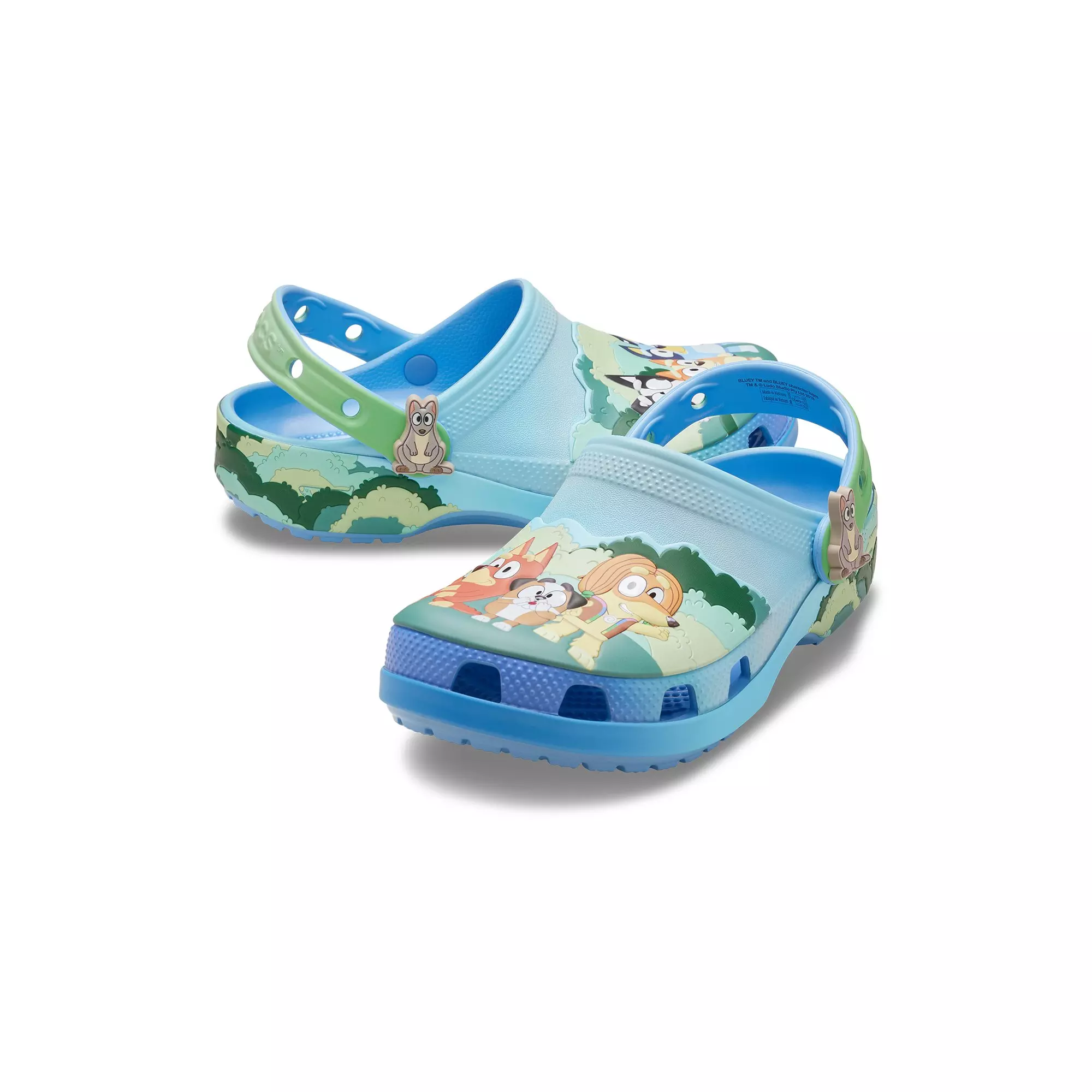 Crocs Bluey Best Buddies Toddler Kids' Classic Clog - BLUE/GREEN