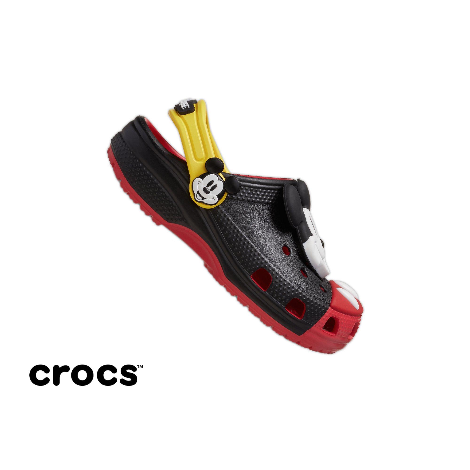 Crocs x Disney Mickey Mouse Grade School Kids' Clog - BLACK/RED/YELLOW Thumbnail View 1