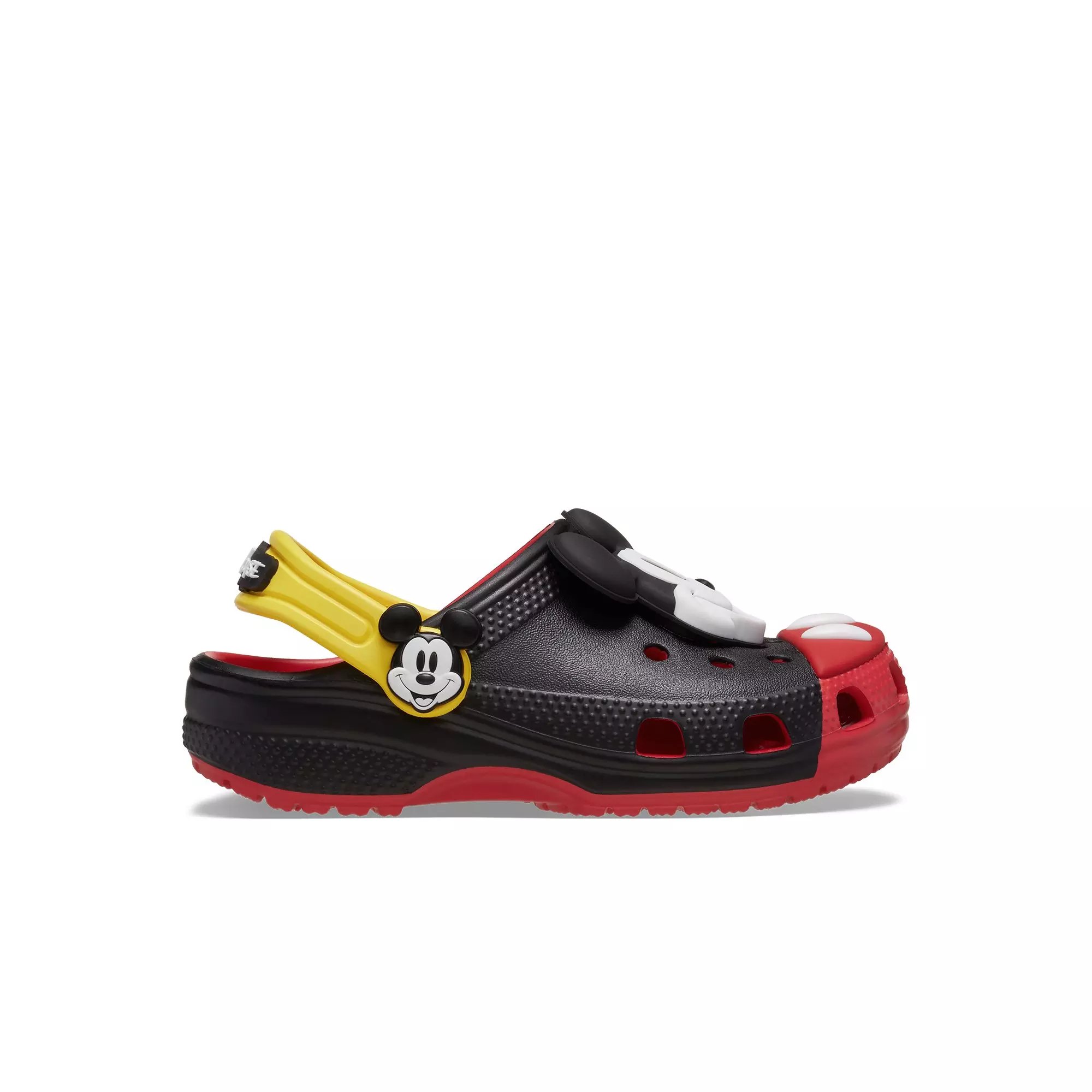Crocs x Disney Mickey Mouse Grade School Kids' Clog - BLACK/RED/YELLOW