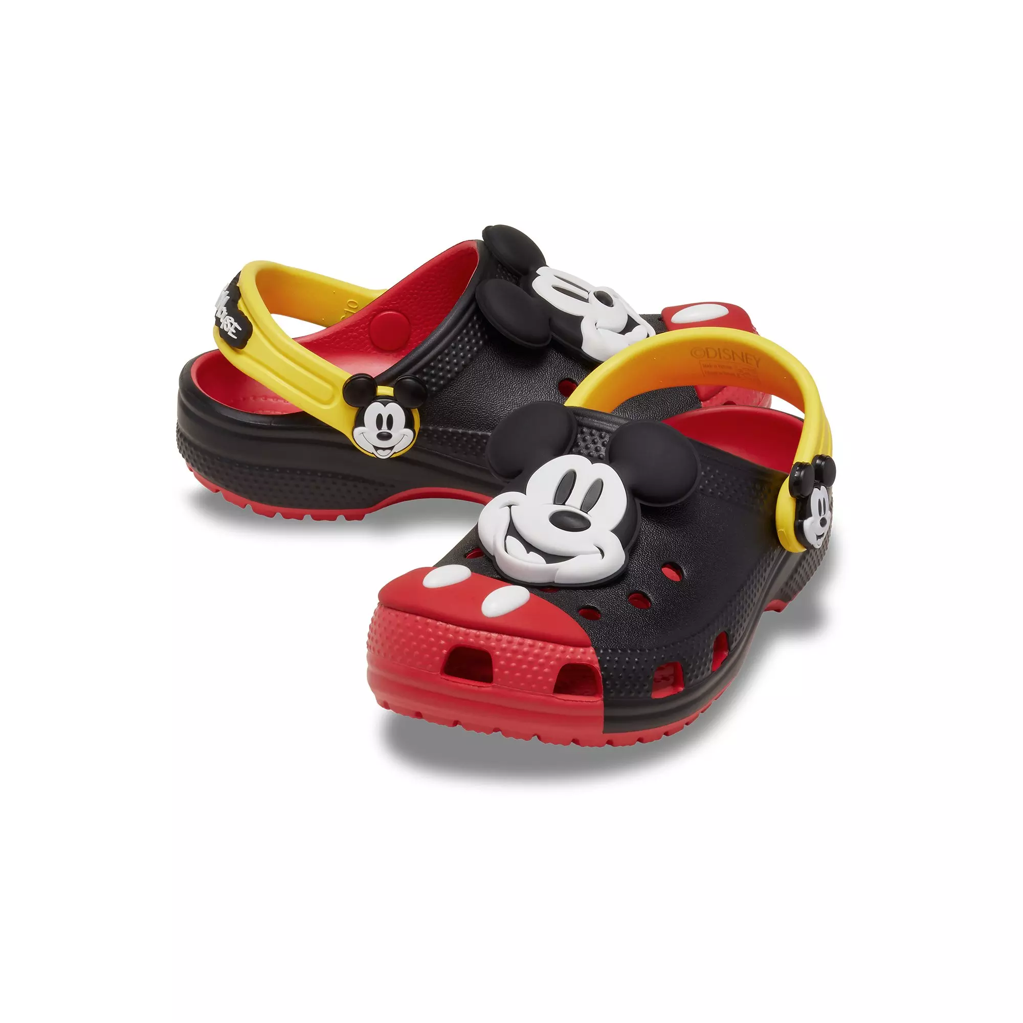 Crocs x Disney Mickey Mouse Grade School Kids' Clog - BLACK/RED/YELLOW
