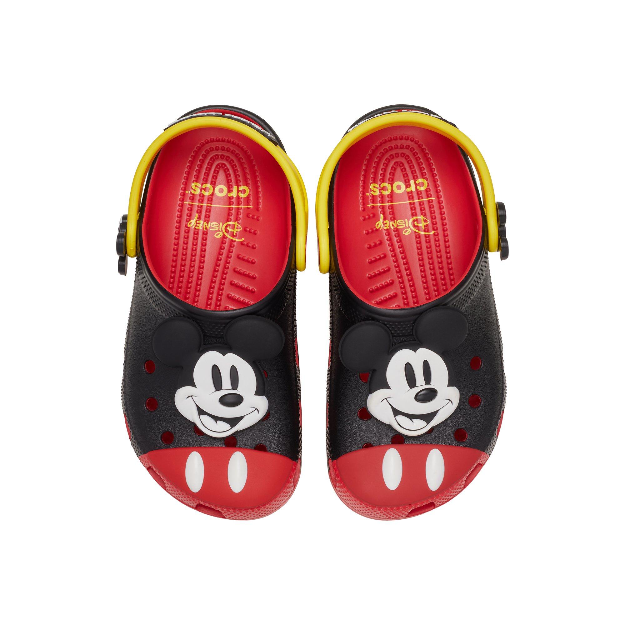 Crocs x Disney Mickey Mouse Grade School Kids' Clog - BLACK/RED/YELLOW Thumbnail View 7