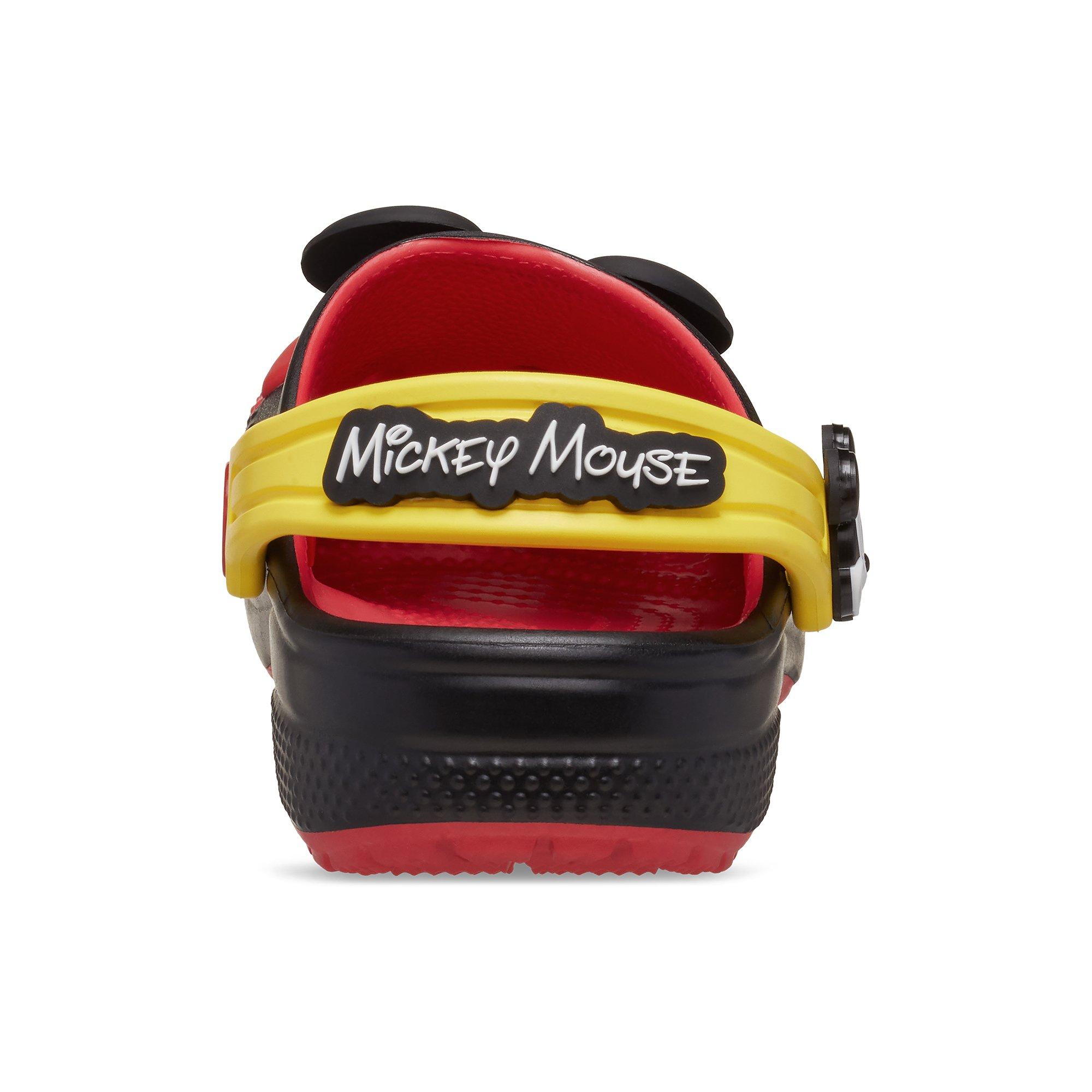 Crocs x Disney Mickey Mouse Toddler Kids' Clog - BLACK/RED/YELLOW Thumbnail View 6
