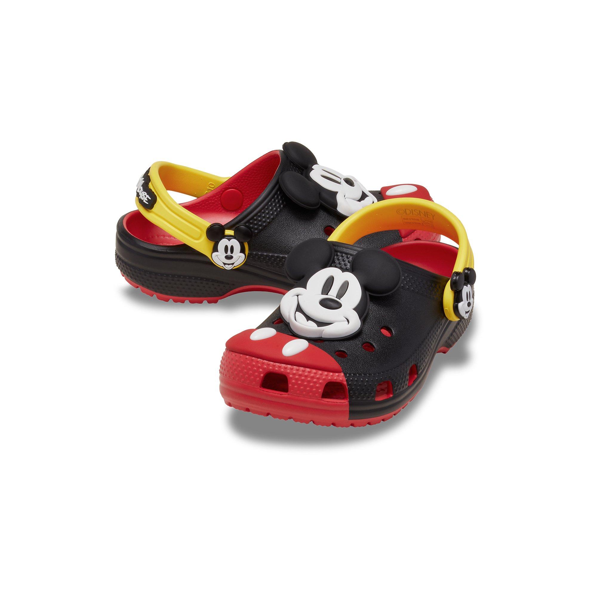 Crocs x Disney Mickey Mouse Toddler Kids' Clog - BLACK/RED/YELLOW Thumbnail View 4