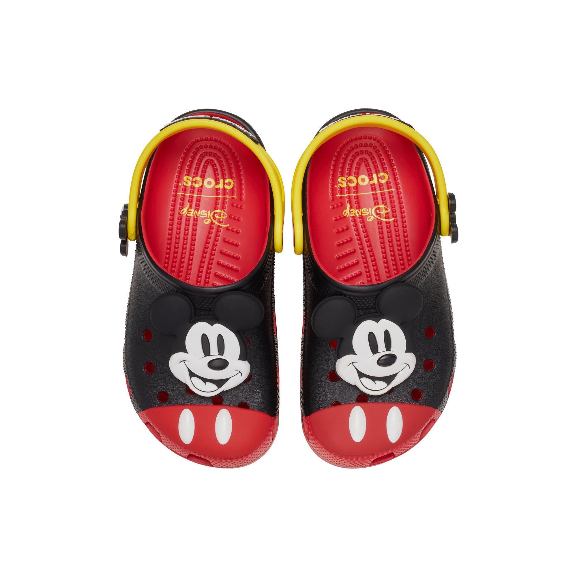 Crocs x Disney Mickey Mouse Toddler Kids' Clog - BLACK/RED/YELLOW Thumbnail View 7