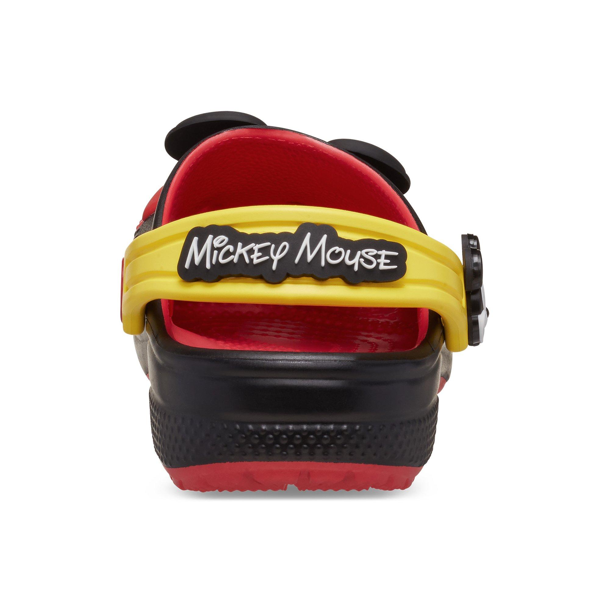 Crocs x Disney Mickey Mouse Preschool Kids' Clog - BLACK/RED/YELLOW Thumbnail View 6