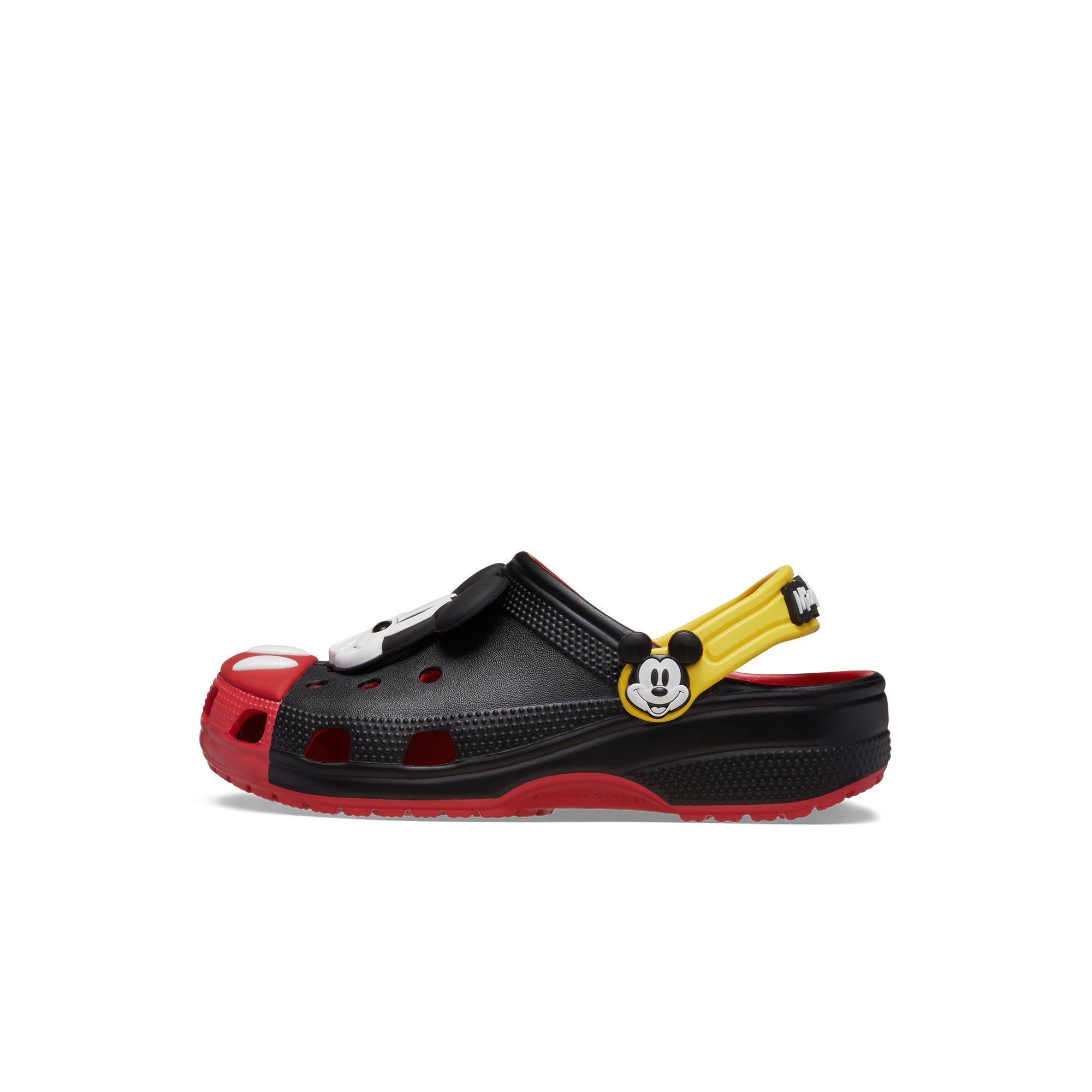 Crocs x Disney Mickey Mouse Preschool Kids' Clog - BLACK/RED/YELLOW Thumbnail View 5