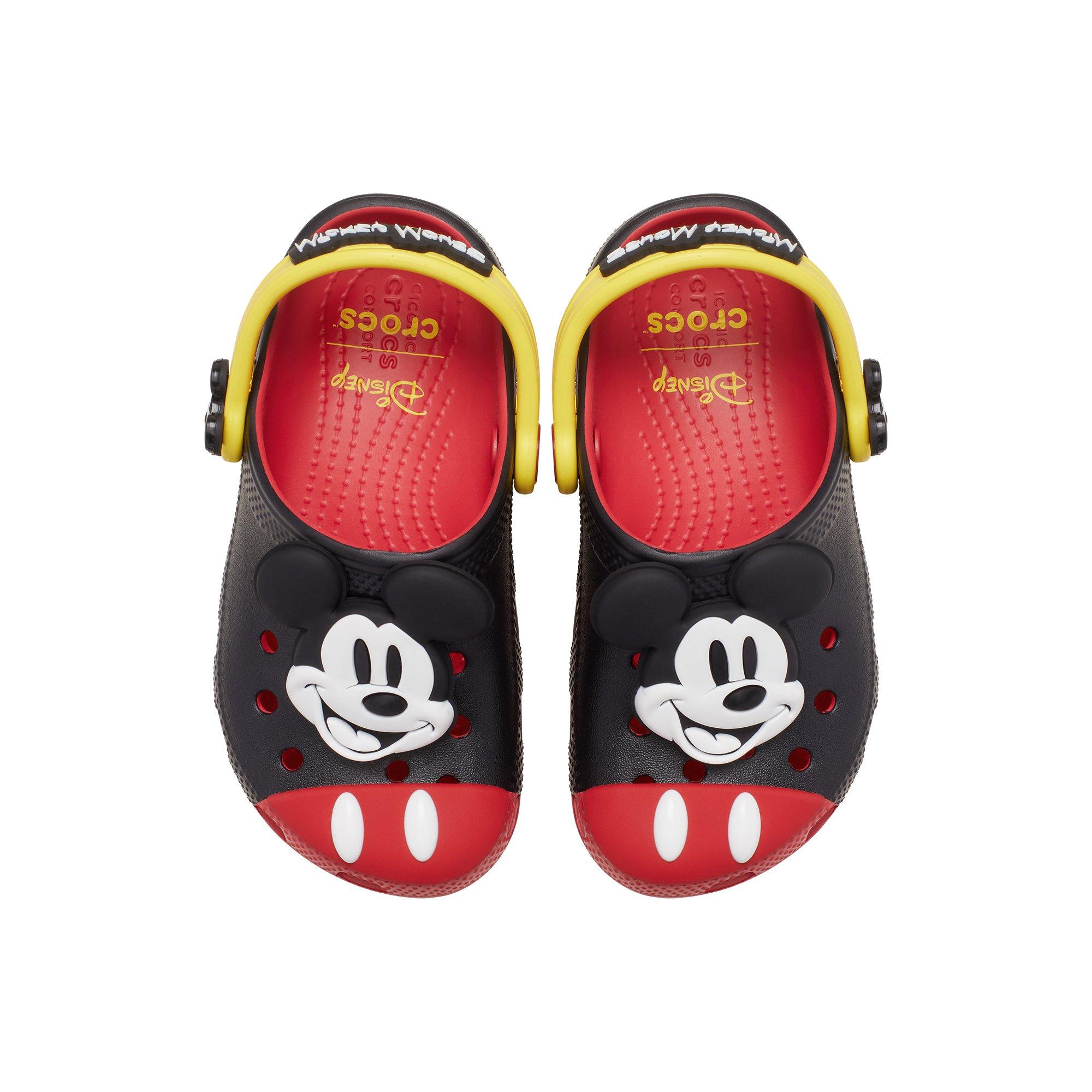 Crocs x Disney Mickey Mouse Preschool Kids' Clog - BLACK/RED/YELLOW Thumbnail View 7
