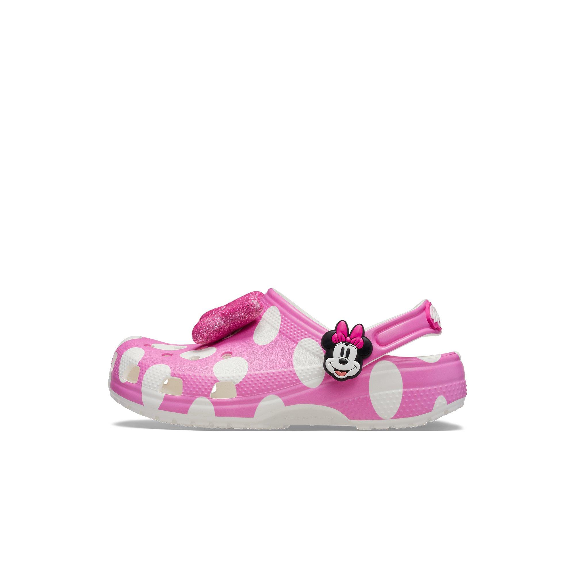 Crocs x Disney Minnie Mouse Toddler Girls' Clog - PINK Thumbnail View 5
