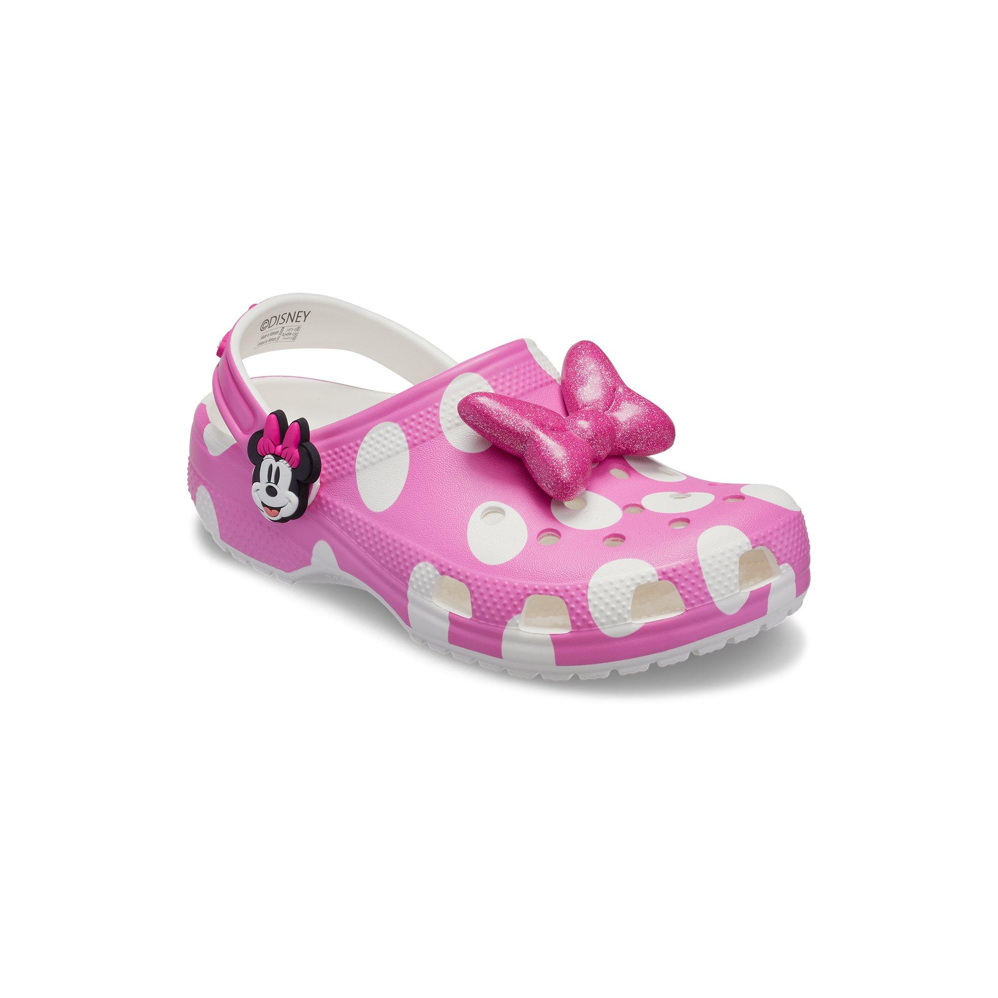 Crocs x Disney Minnie Mouse Toddler Girls' Clog - PINK Thumbnail View 3