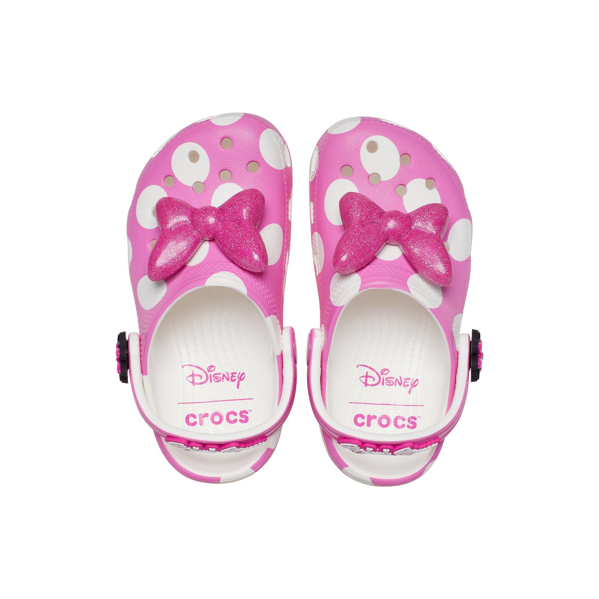 Crocs x Disney Minnie Mouse Toddler Girls' Clog - PINK Thumbnail View 7