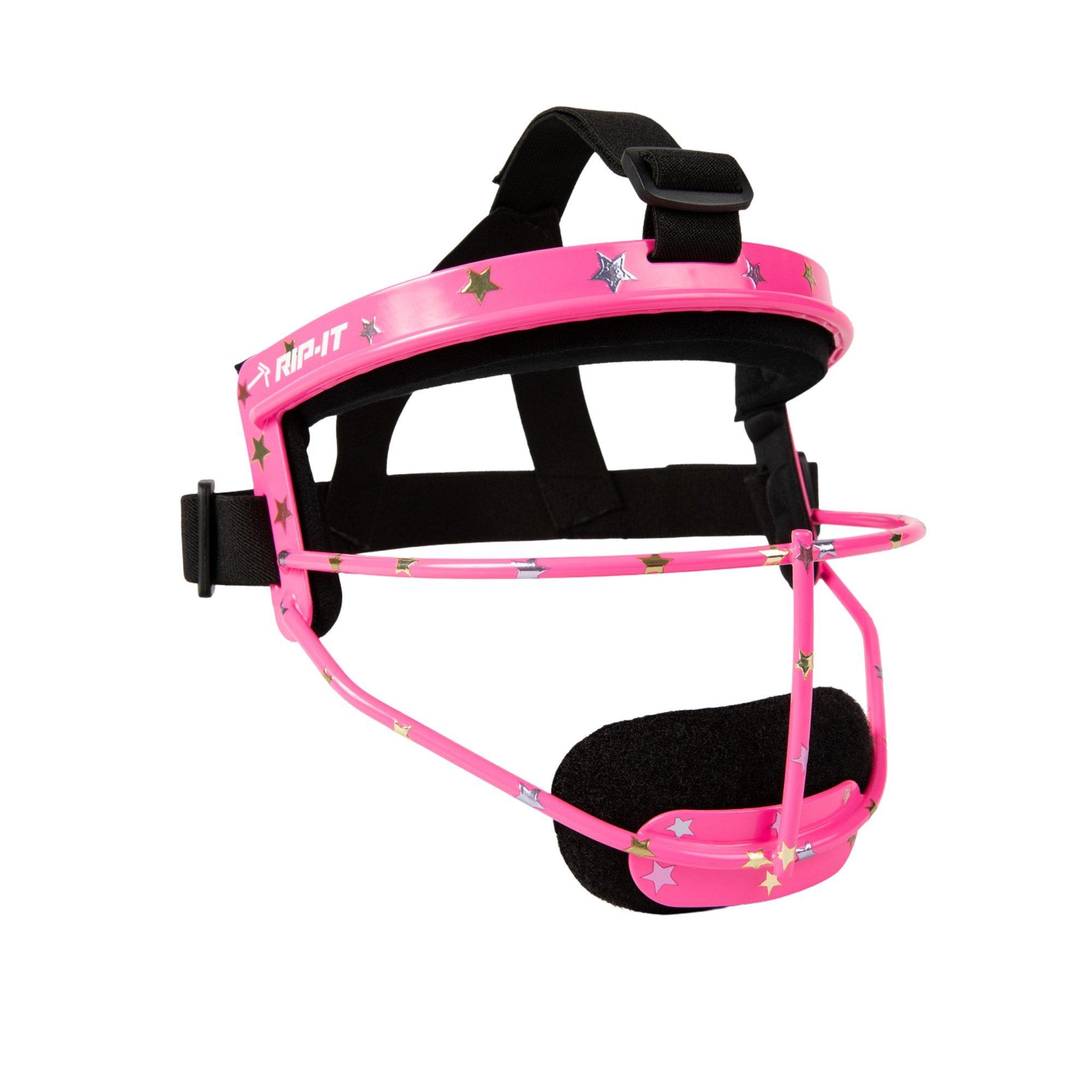 RIP-IT Girls' Starlight Defense Pro Softball Protective Mask-Pink - PINK Thumbnail View 2