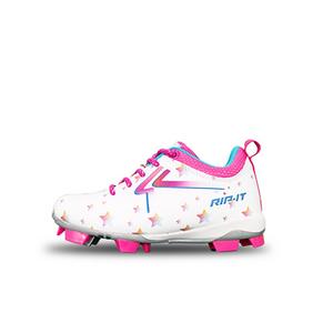 RIP-IT Starlight "White/Multi" Preschool Girls' Softball Cleat