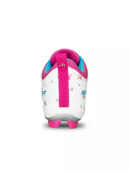 RIP-IT Starlight "White/Multi" Preschool Girls' Softball Cleat - WHITE/MULTI