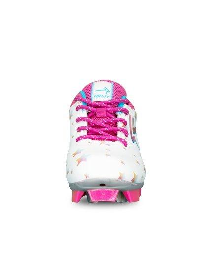 RIP-IT Starlight "White/Multi" Preschool Girls' Softball Cleat - WHITE/MULTI Thumbnail View 4
