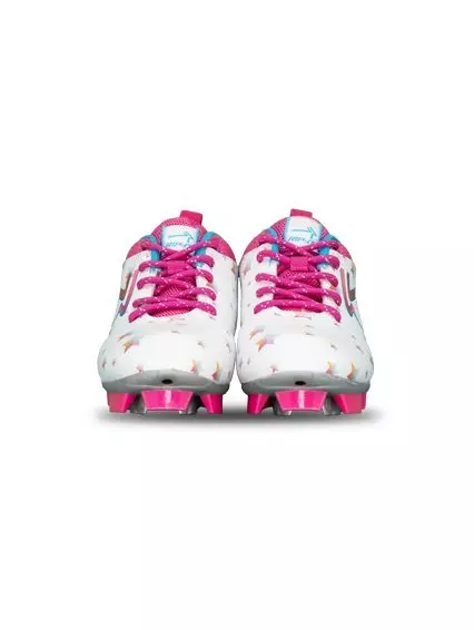 RIP-IT Starlight "White/Multi" Preschool Girls' Softball Cleat - WHITE/MULTI