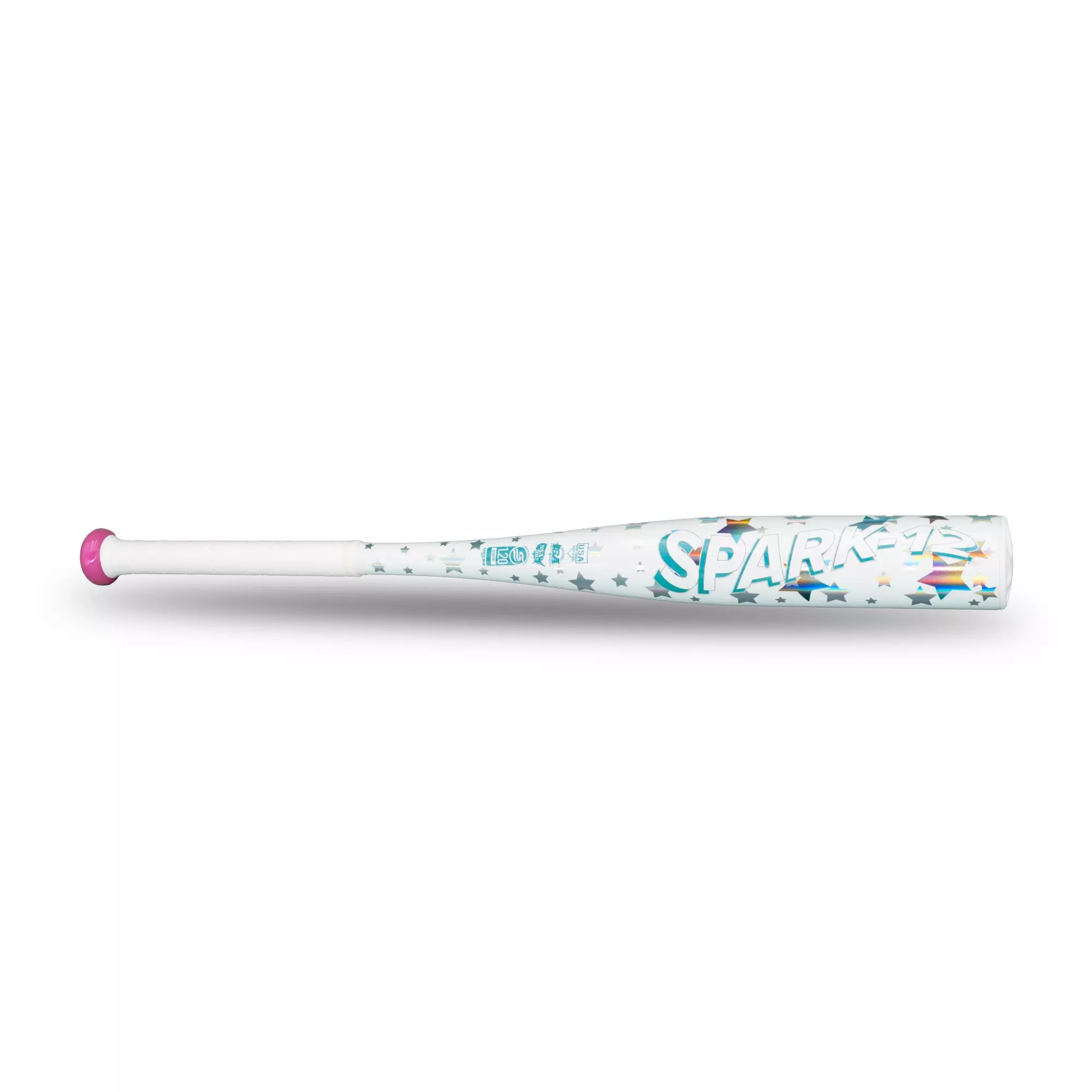 RIP-IT Girls' Starlight Spark T-Ball Softball Bat (-12) - WHITE/PINK