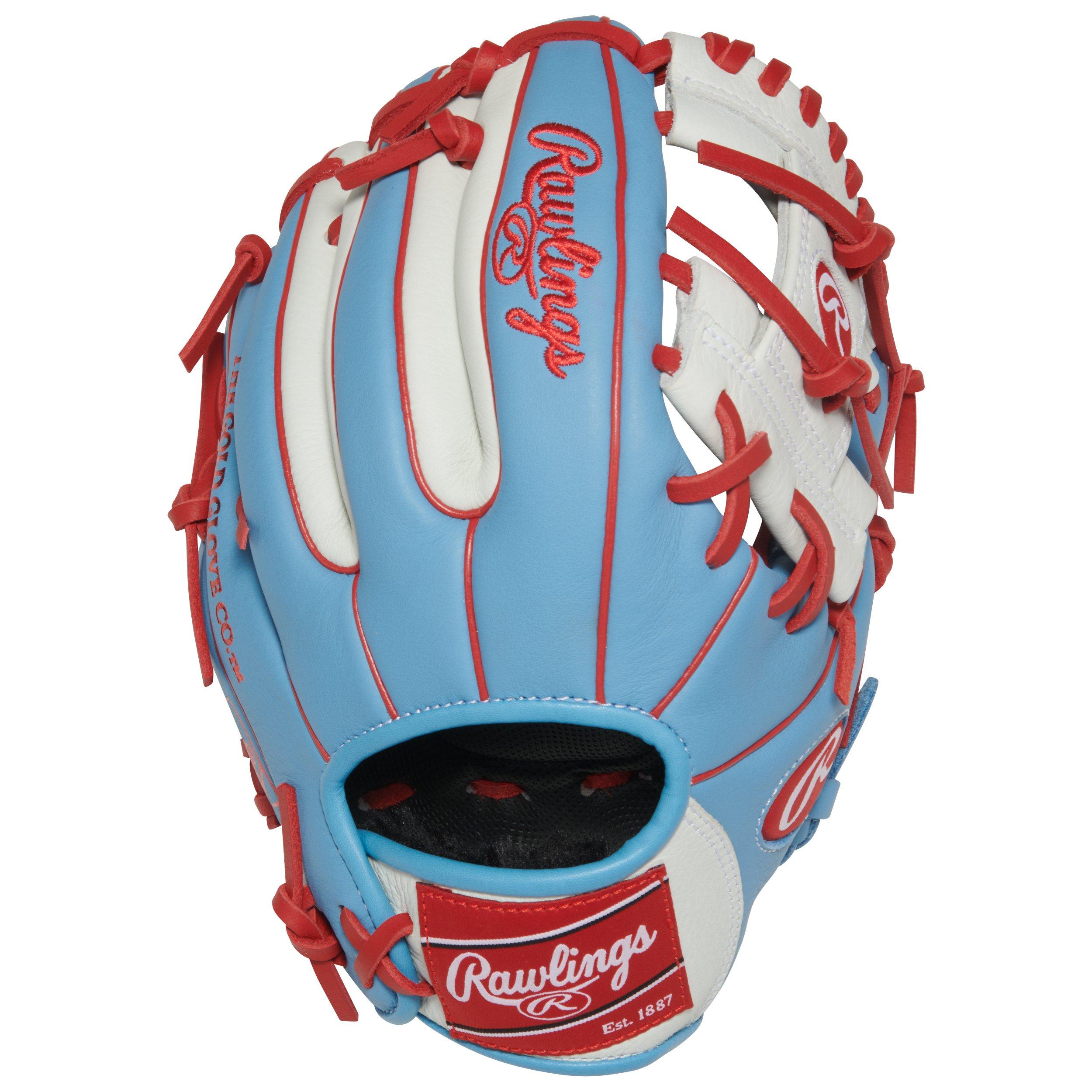 Rawlings Select Pro Lite Carlos Correa Youth 10.5" Baseball Glove - LT BLUE/RED Thumbnail View 1