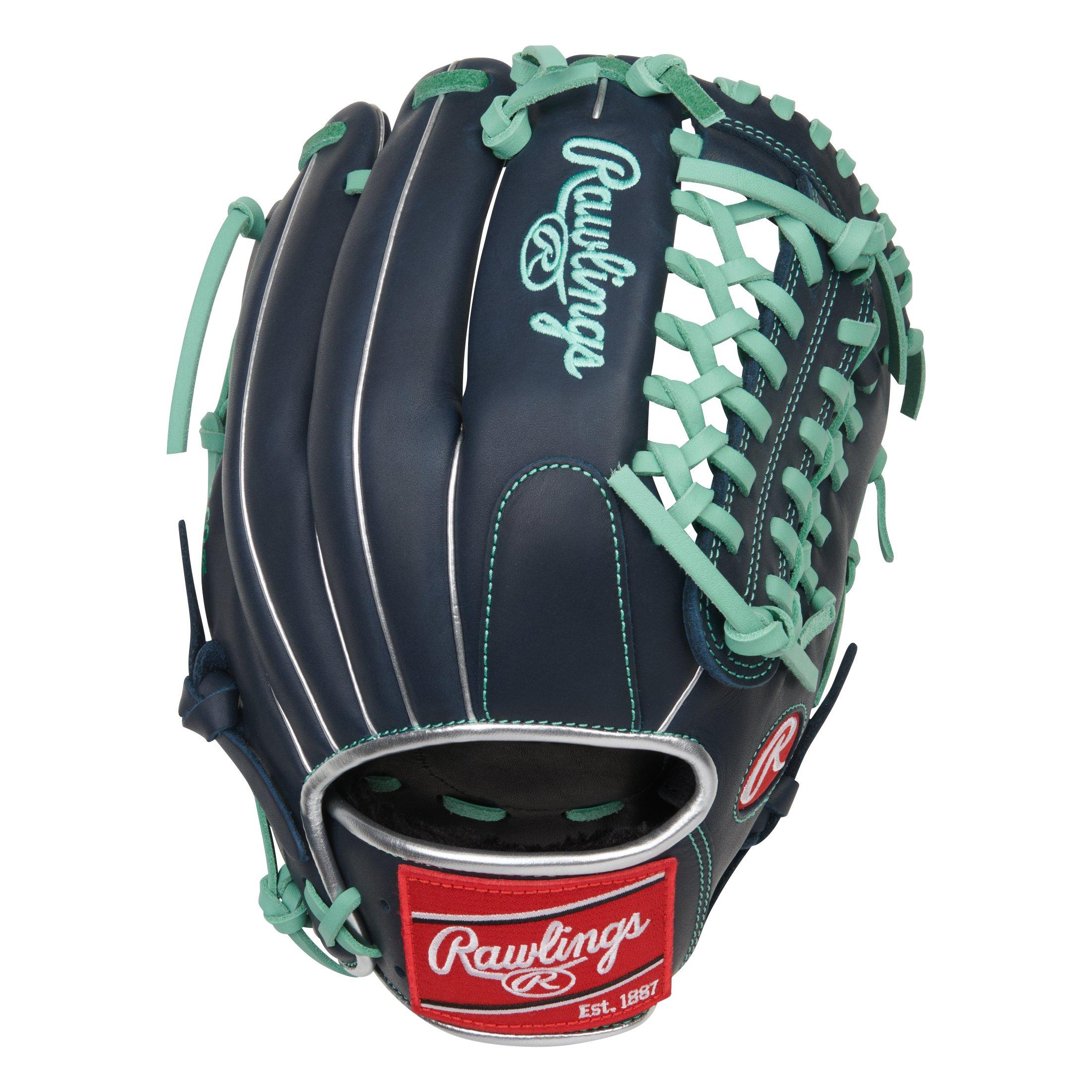 Rawlings R9 Series 11.75" Baseball Fielders Glove - NAVY/TEAL Thumbnail View 1