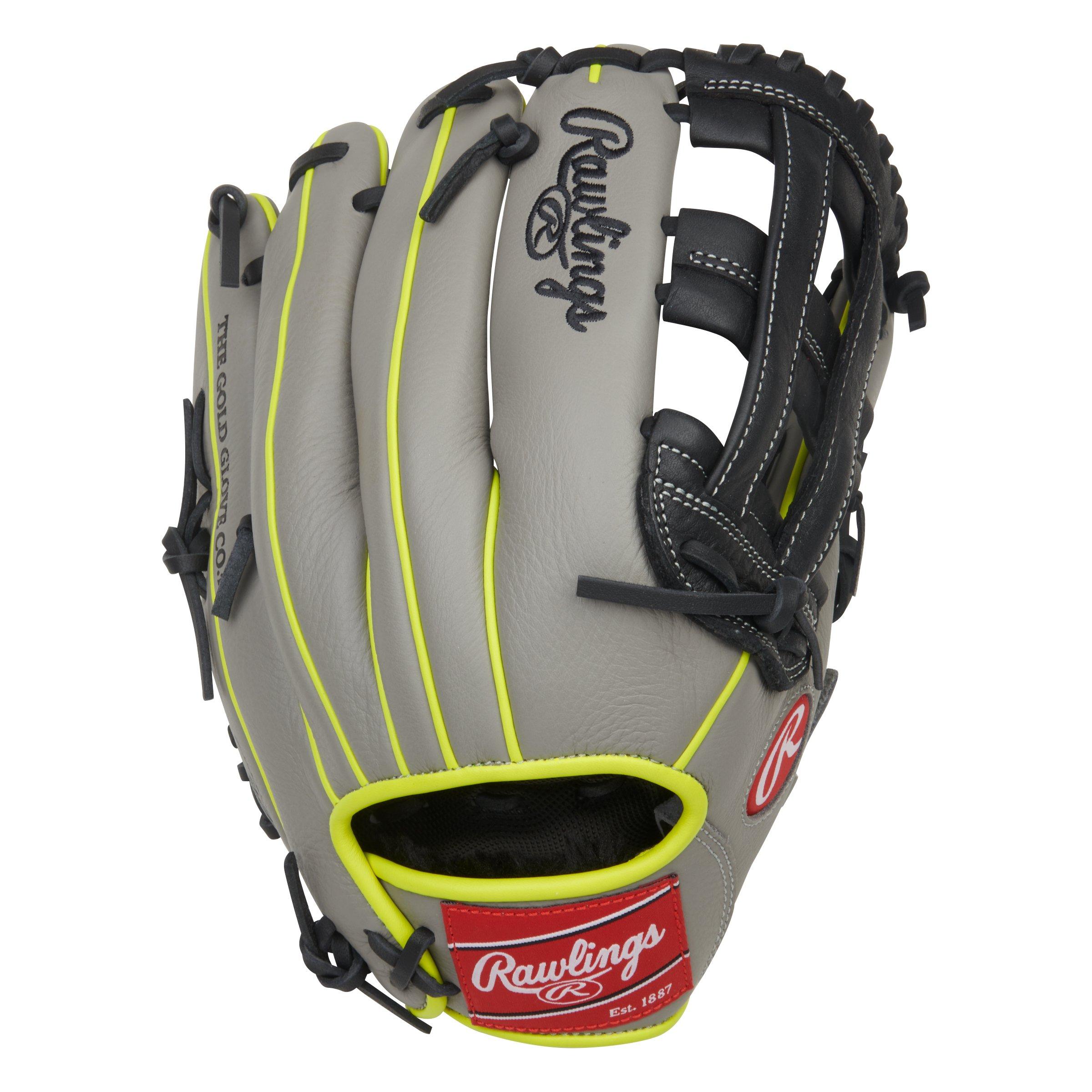 Rawlings Select Pro Lite Series Aaron Judge Youth 12" Baseball Fielders Glove - GREY/BLACK Thumbnail View 1