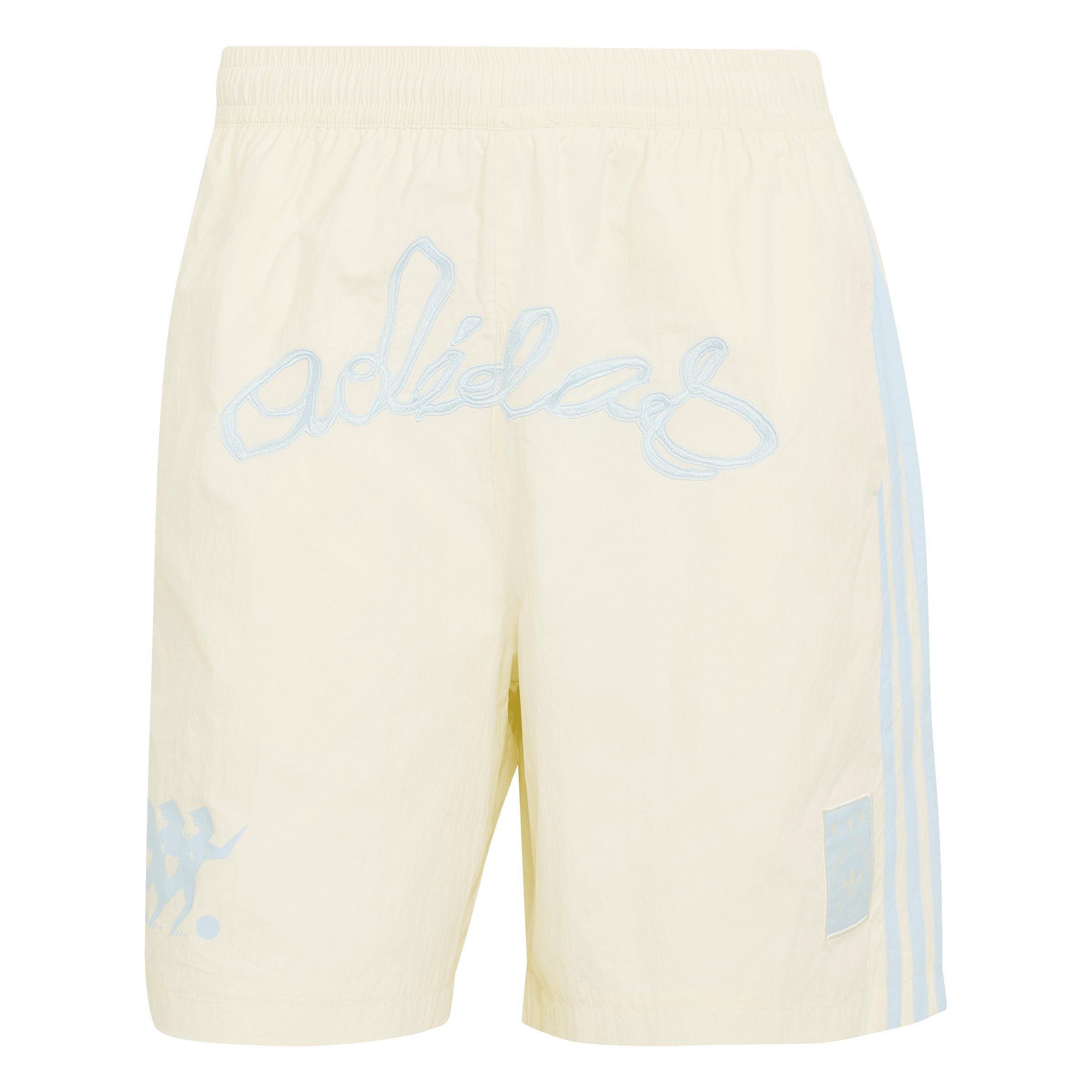 adidas Originals Men's One World Graphic Shorts - CREAM Thumbnail View 6