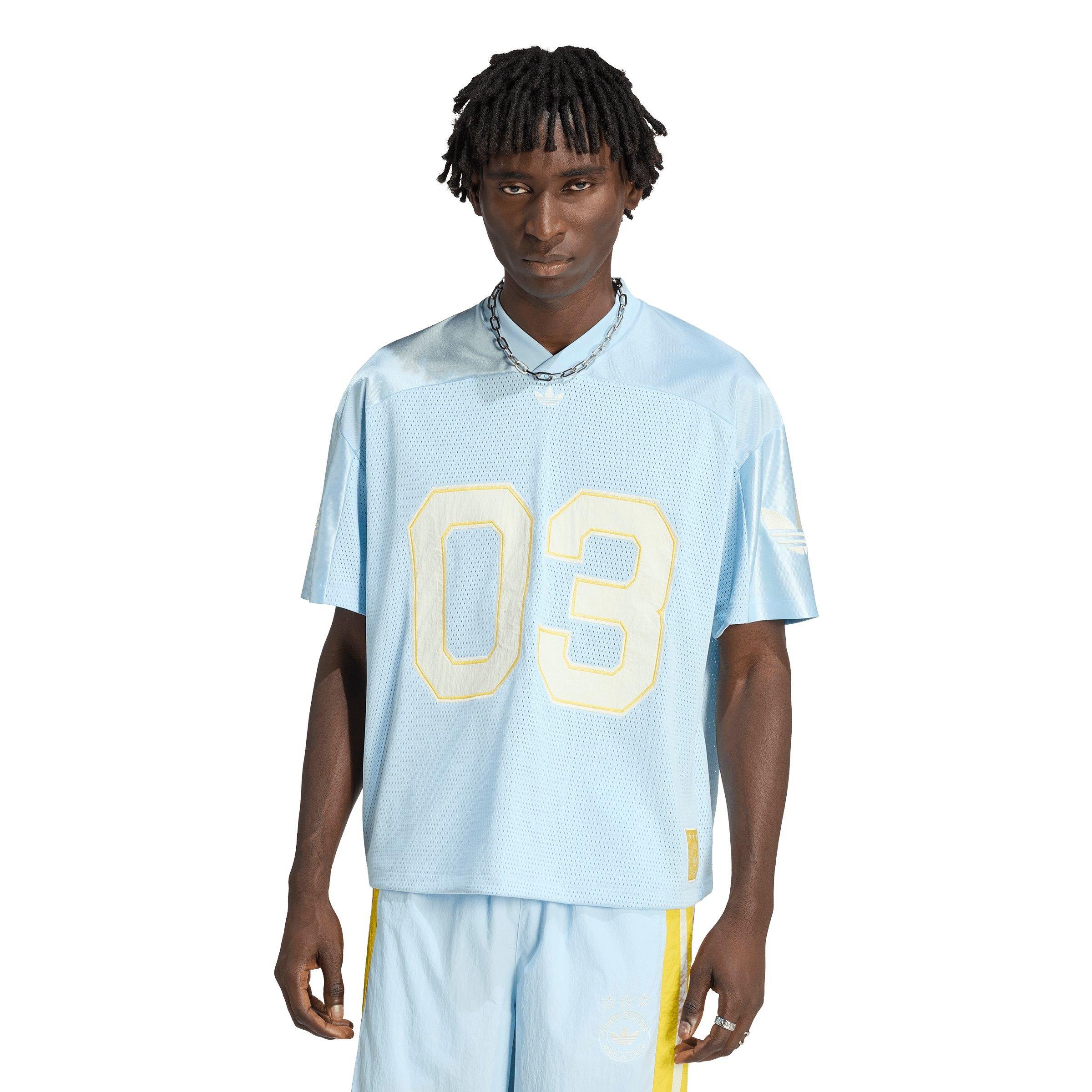 adidas Originals Men's Football Jersey - BLUE Thumbnail View 1