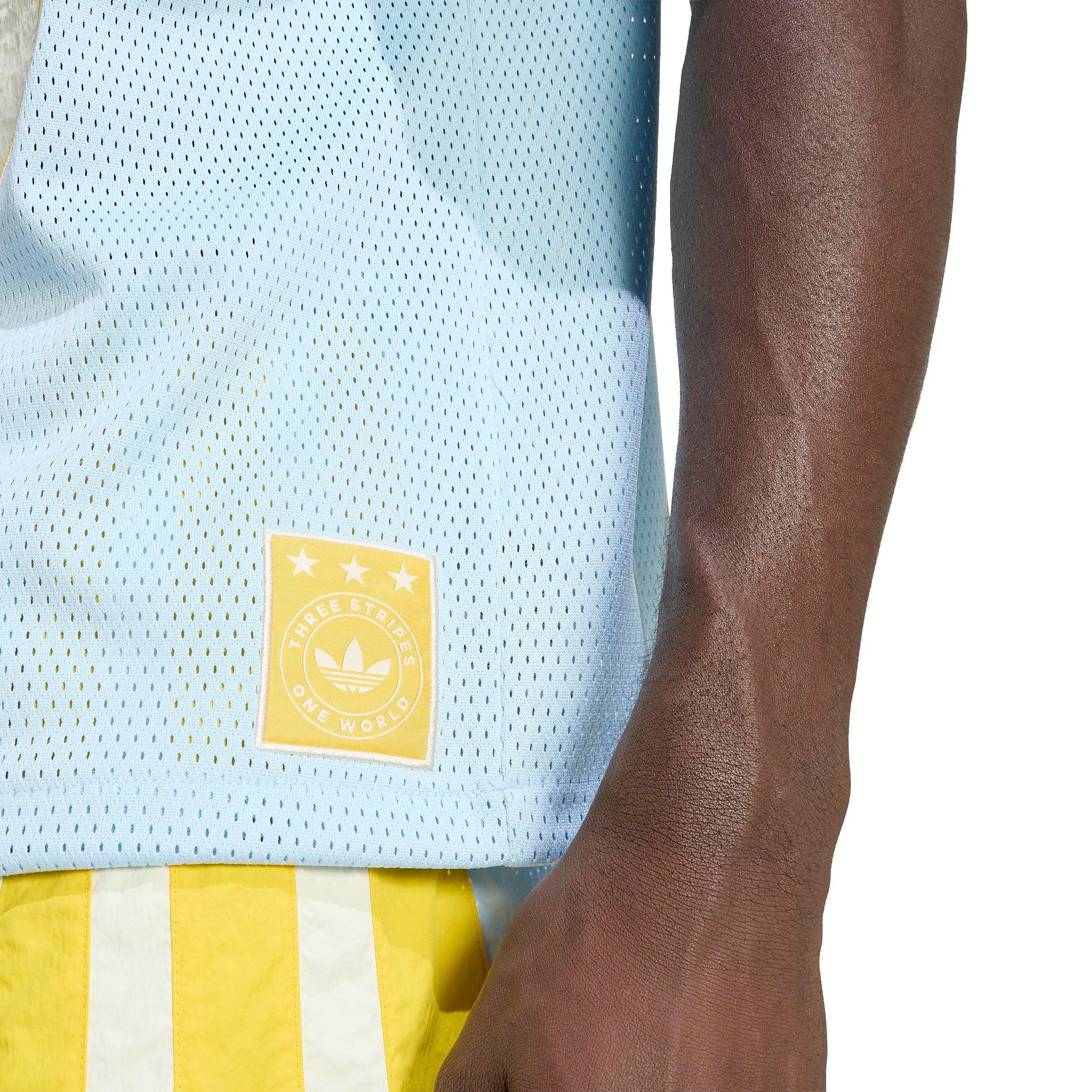 adidas Originals Men's Football Jersey - BLUE Thumbnail View 4