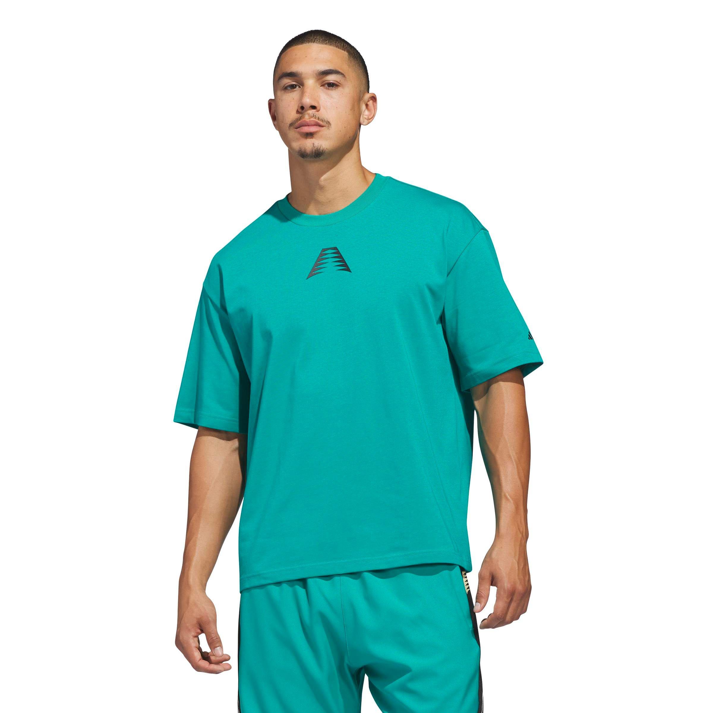 adidas Men's Anthony Edwards Believe That Tee - GREEN Thumbnail View 1