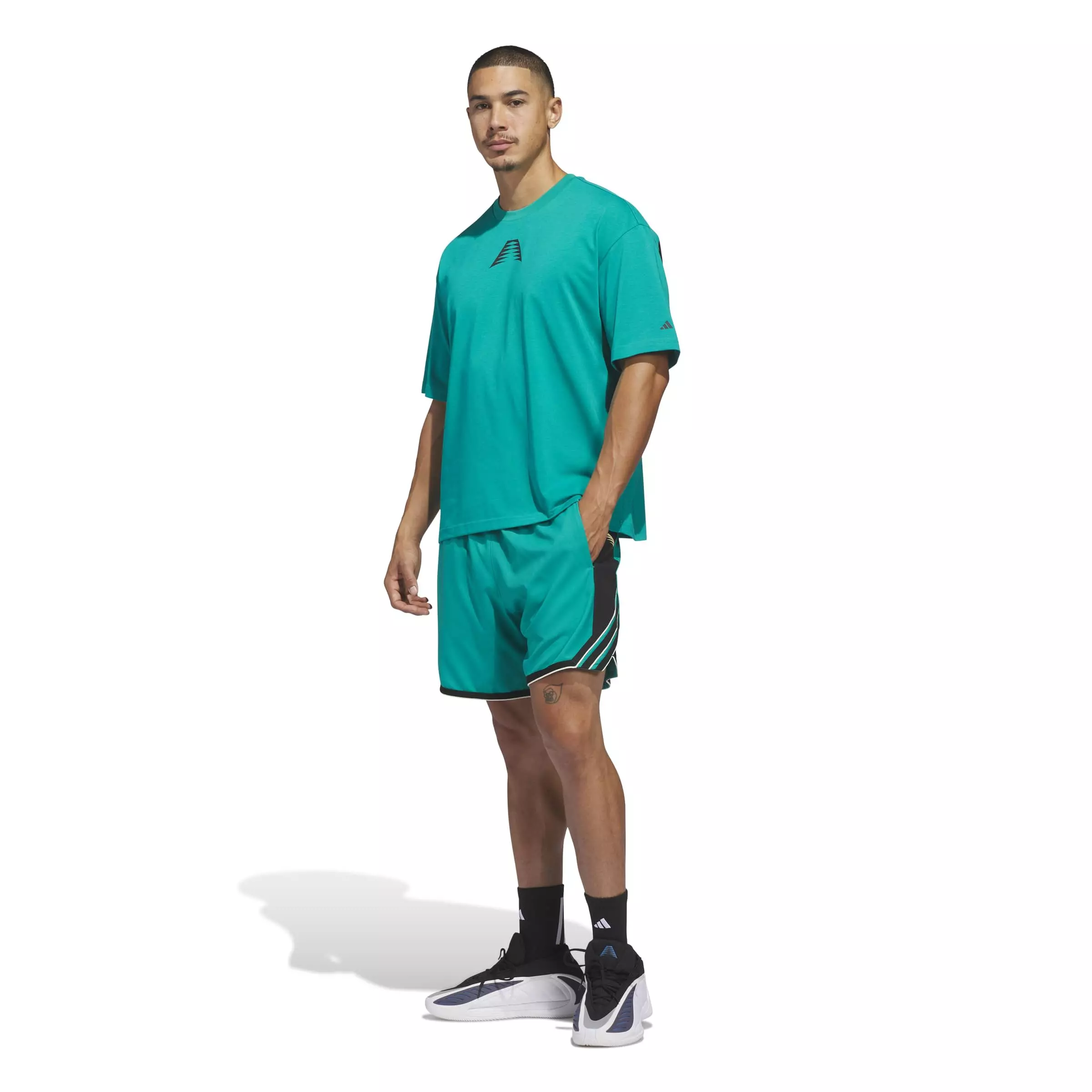 adidas Men's Anthony Edwards Believe That Tee - Green - GREEN