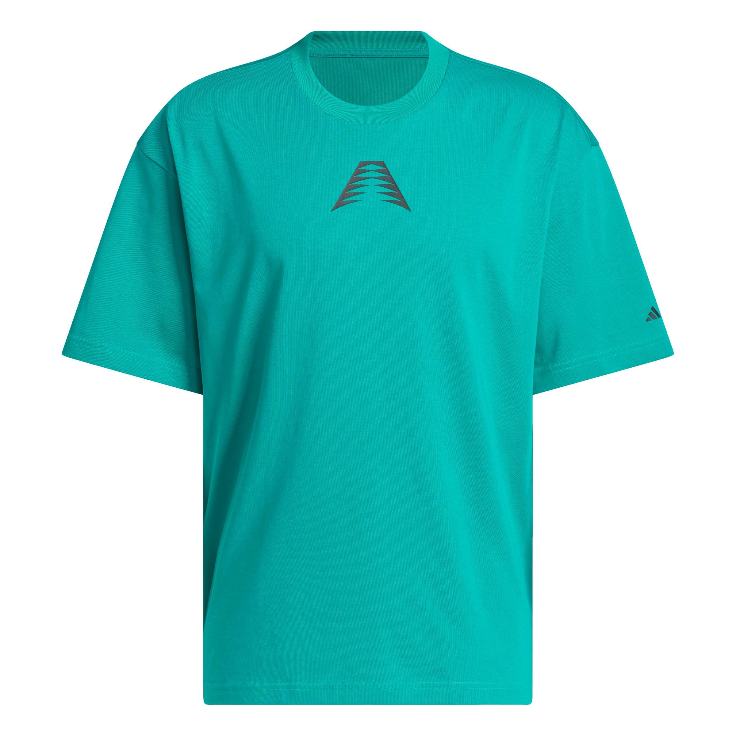 adidas Men's Anthony Edwards Believe That Tee - Green - GREEN Thumbnail View 7