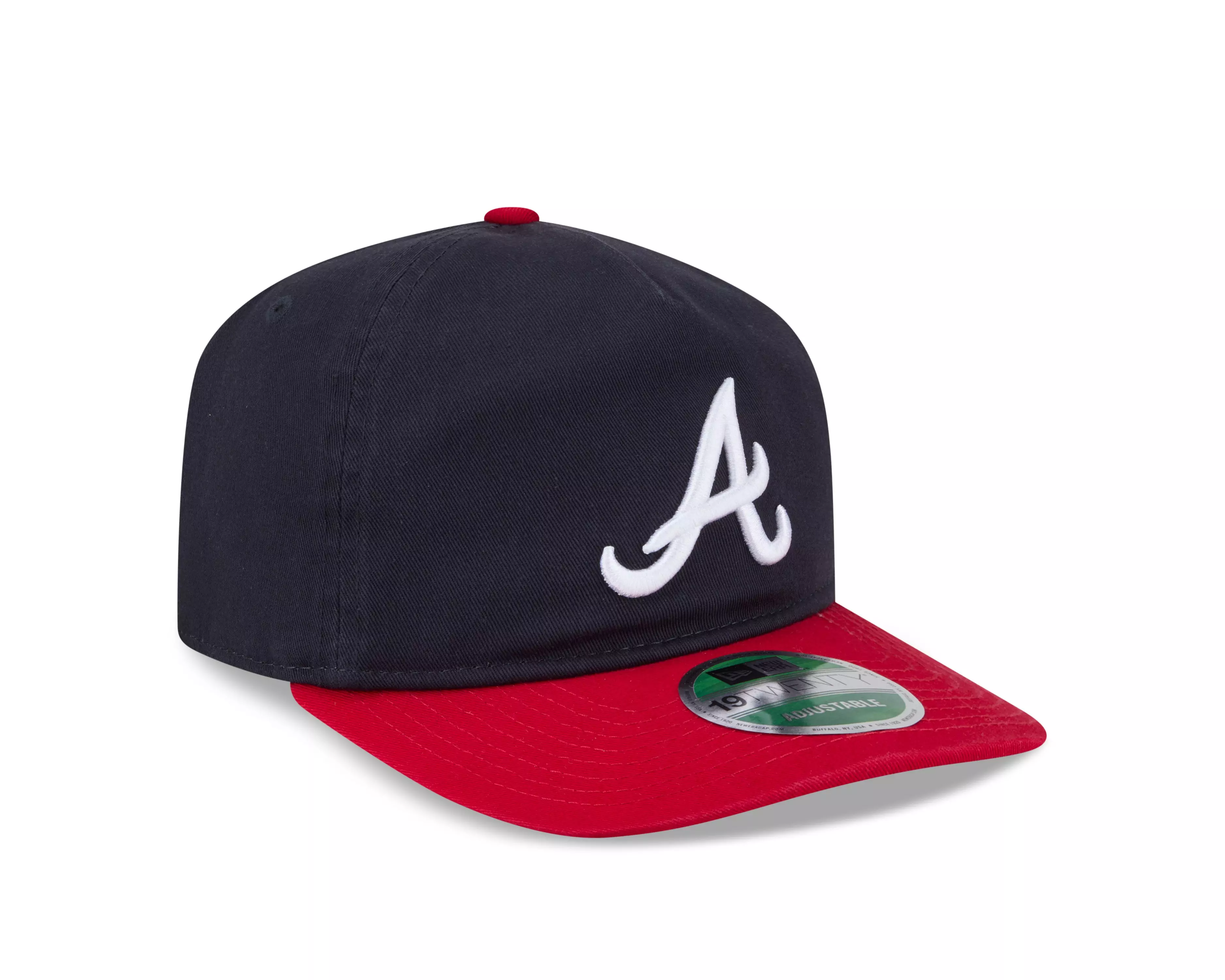 New Era Atlanta Braves 9TWENTY On Field Adjustable Hat-Navy/Red - NAVY/RED