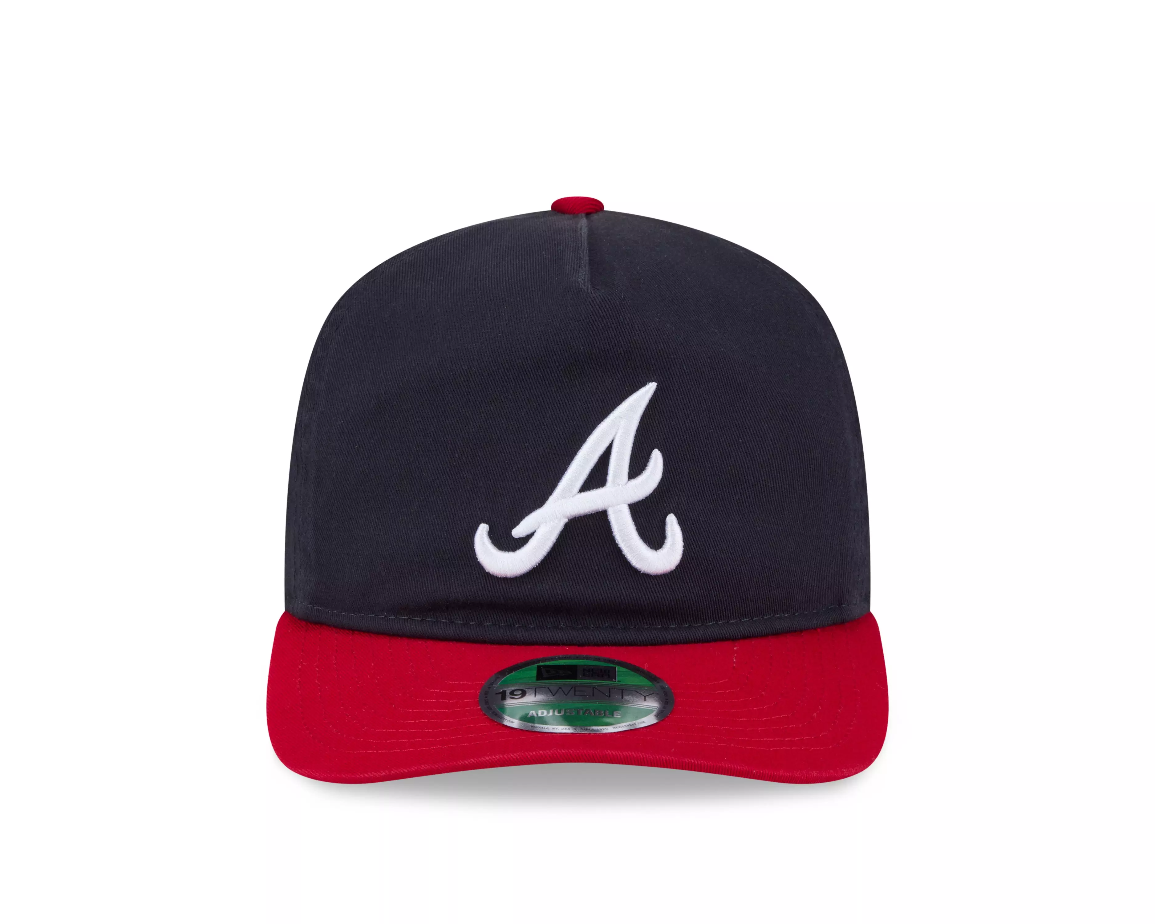 New Era Atlanta Braves 9TWENTY On Field Adjustable Hat-Navy/Red - NAVY/RED