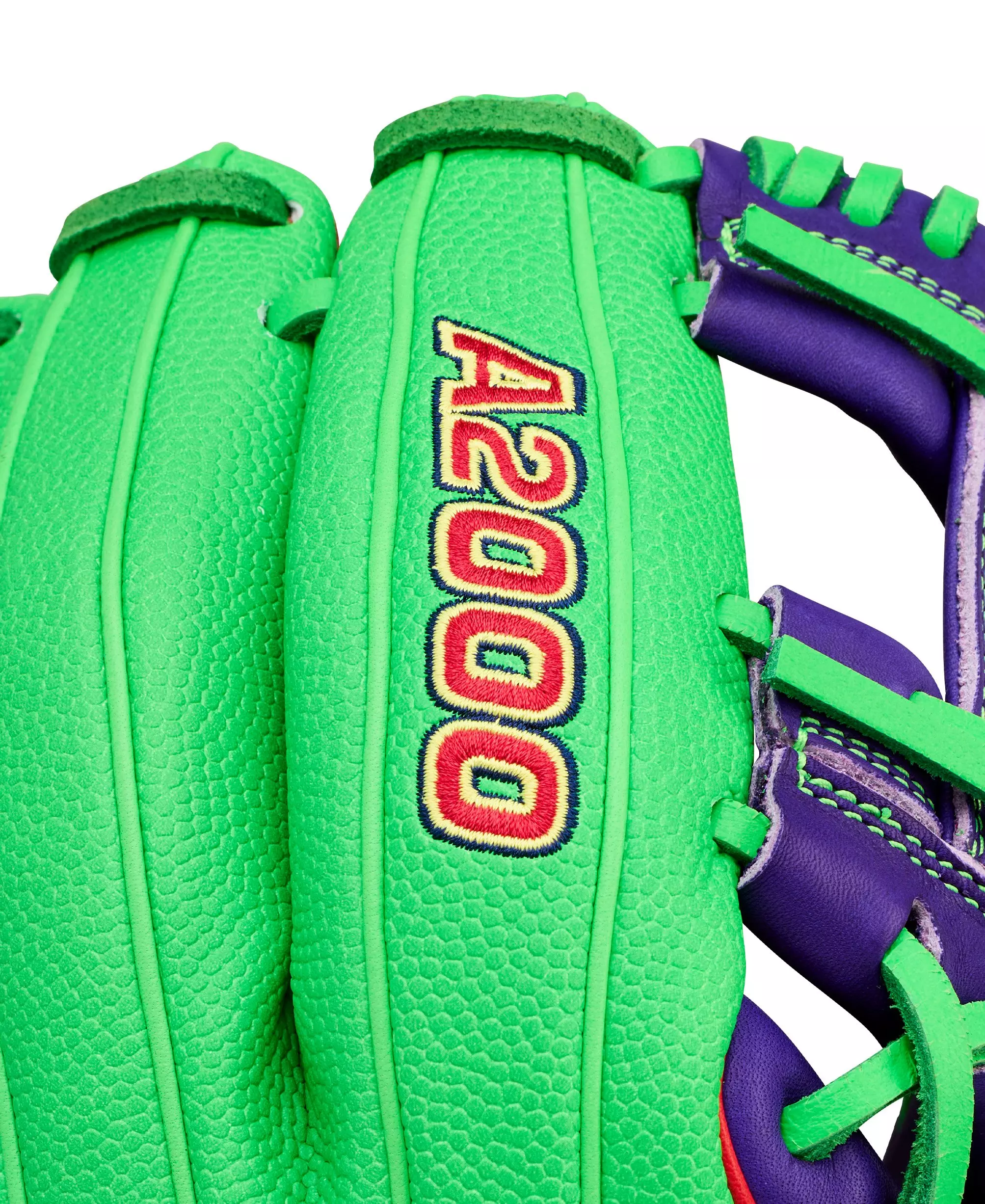 Wilson Big League Chew Swingin&rsquo; Sour Apple A2000 1786SS 11.5&rdquo; Infield Baseball Glove 2026 - GREEN/PURPLE