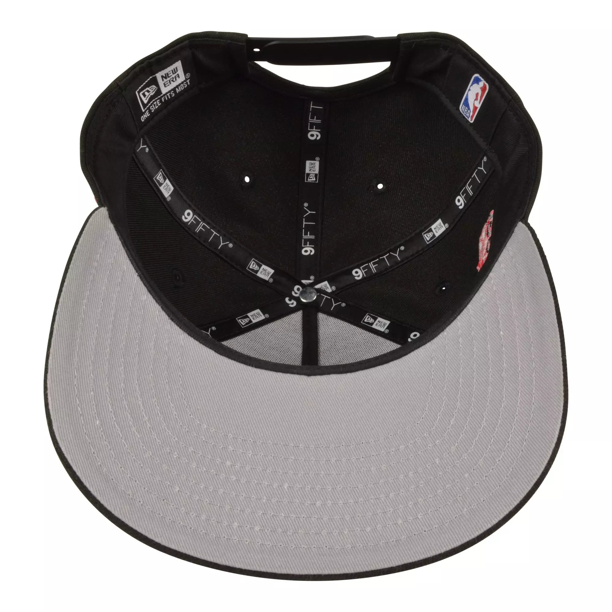 New Era Chicago Bulls 9FIFTY A-Frame Snapback Hat-Black/Infrared - BLACK/RED