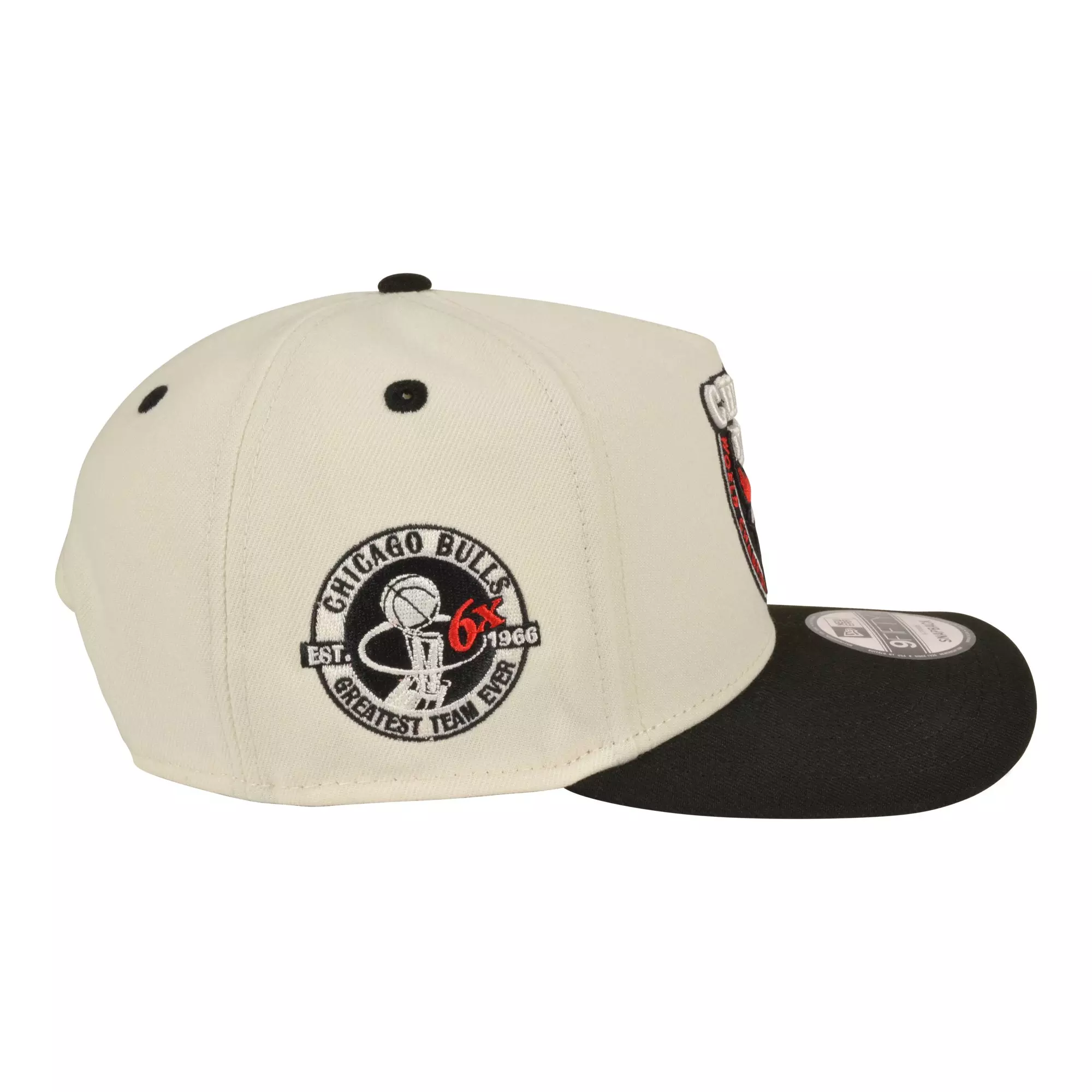 New Era Chicago Bulls 9FIFTY A-Frame Snapback Hat-Cream/Black - CREAM
