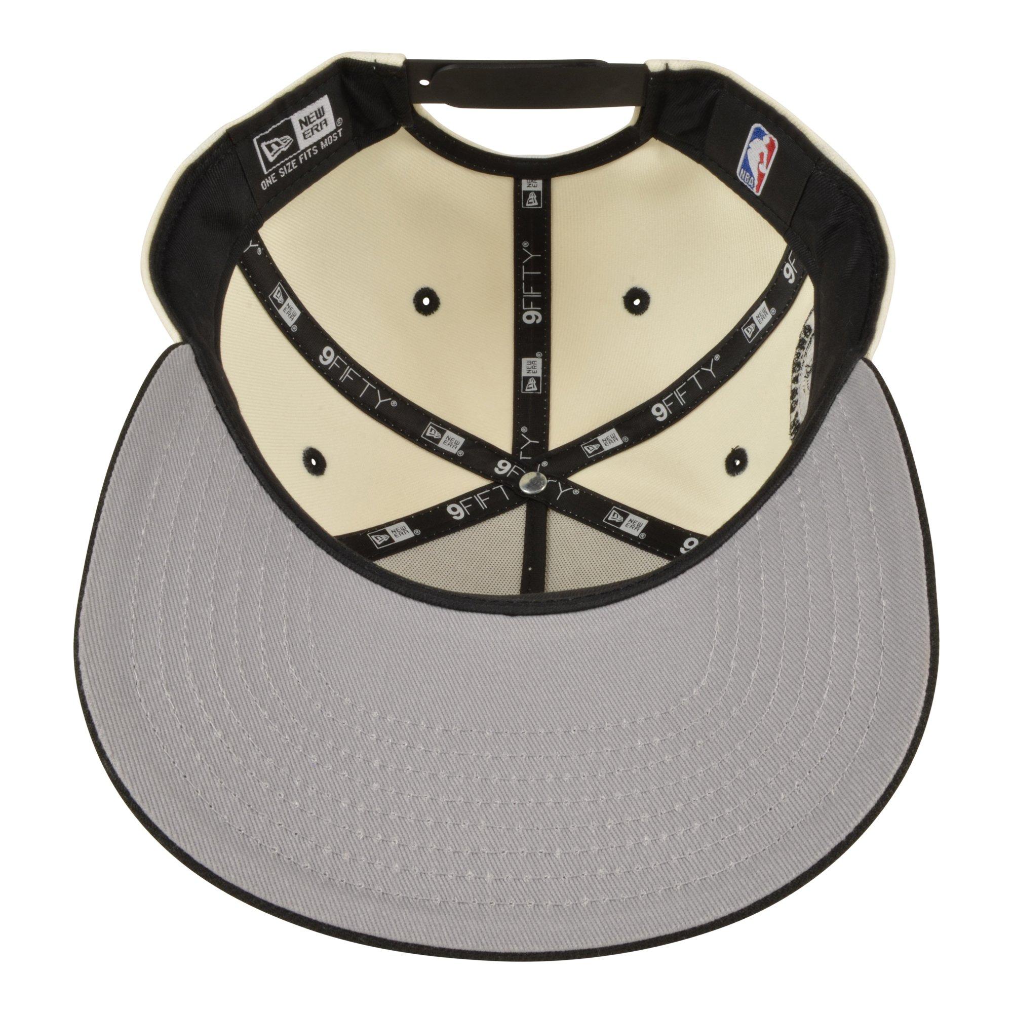 New Era Chicago Bulls 9FIFTY A-Frame Snapback Hat-Cream/Black - CREAM Thumbnail View 5