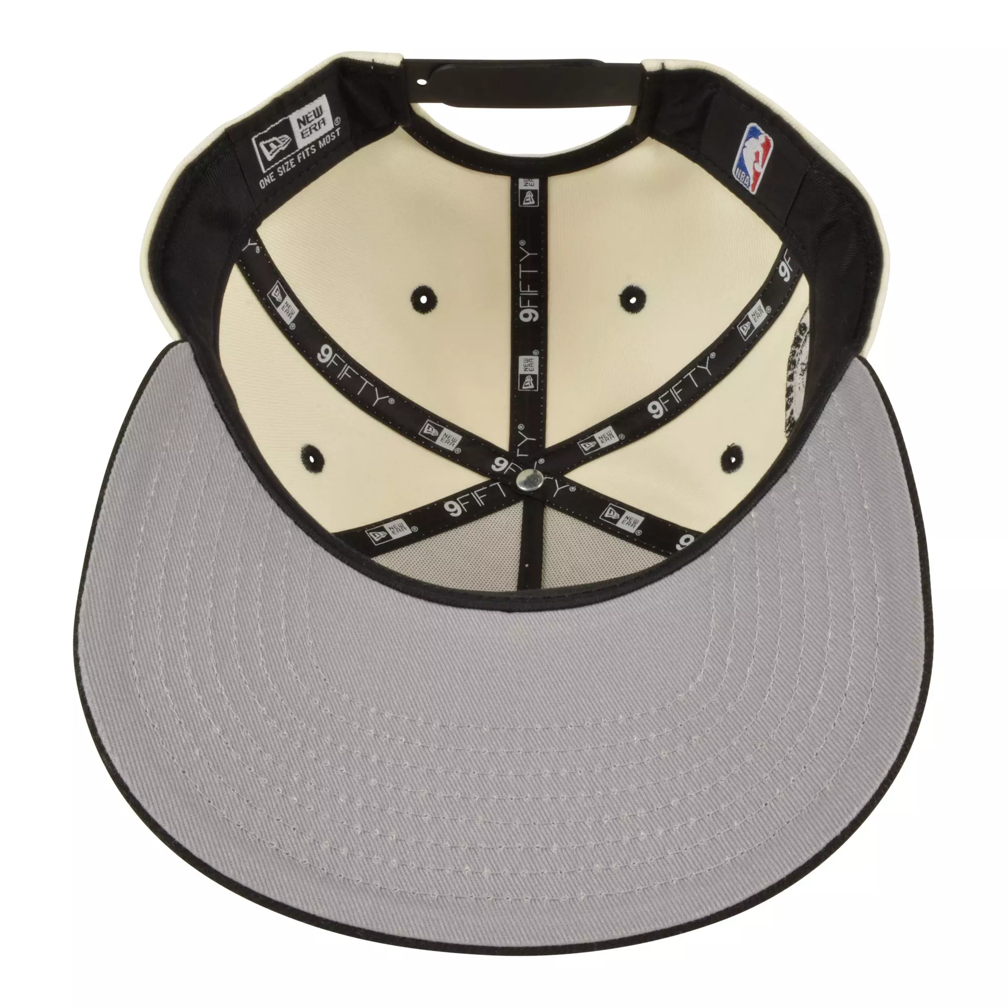 New Era Chicago Bulls 9FIFTY A-Frame Snapback Hat-Cream/Black - CREAM