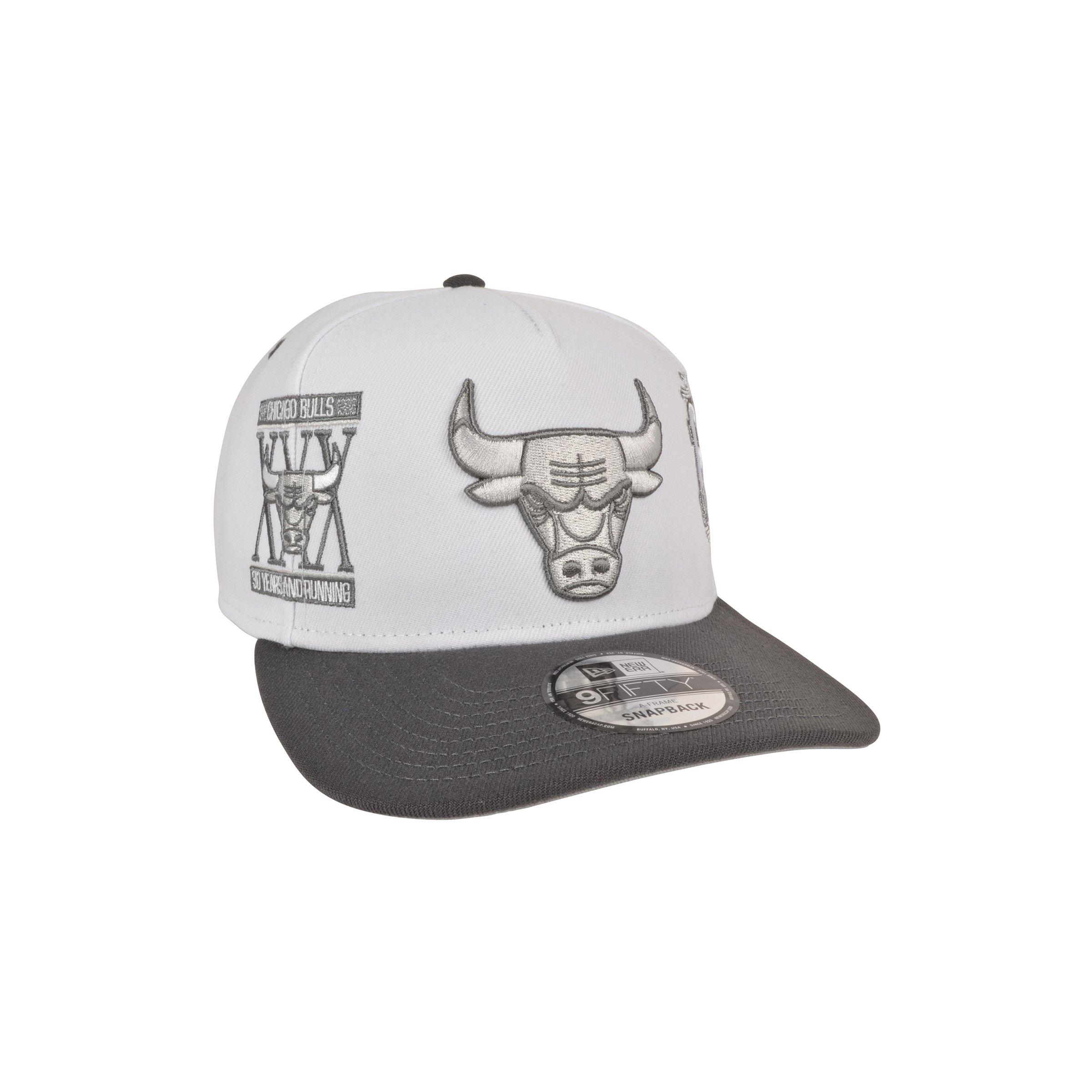 New Era Chicago Bulls 9FIFTY A-Frame White/Grey Snapback Hat