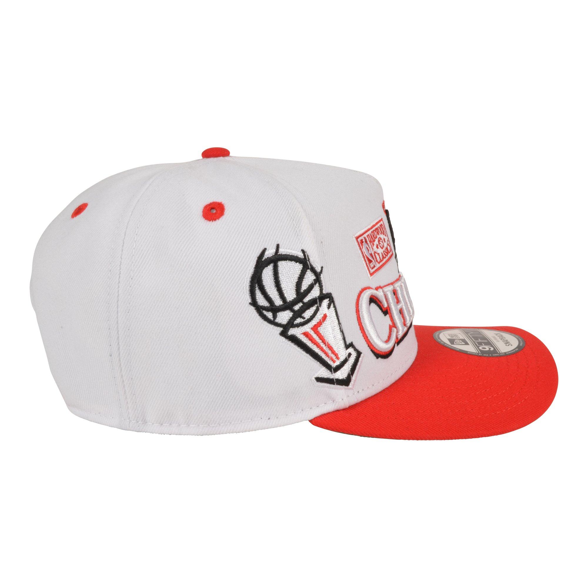 New Era Chicago Bulls 9FIFTY A-Frame White/Red Snapback Hat