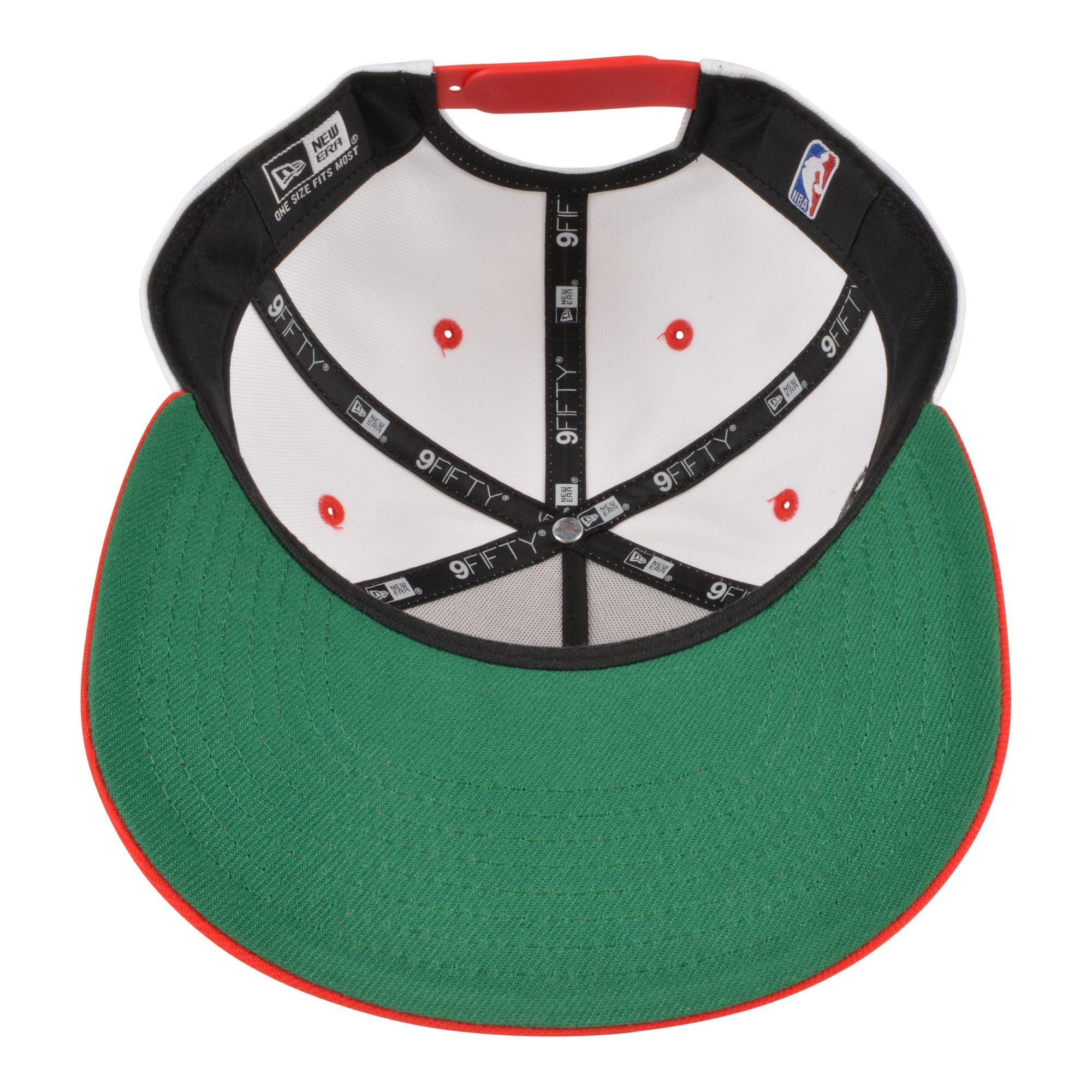 New Era Chicago Bulls 9FIFTY A-Frame Snapback Hat - White/Red - WHITE/RED Thumbnail View 5